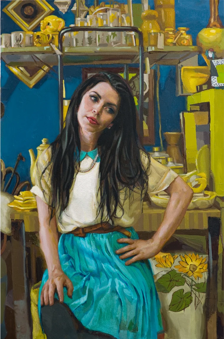 Mary in Turquoise