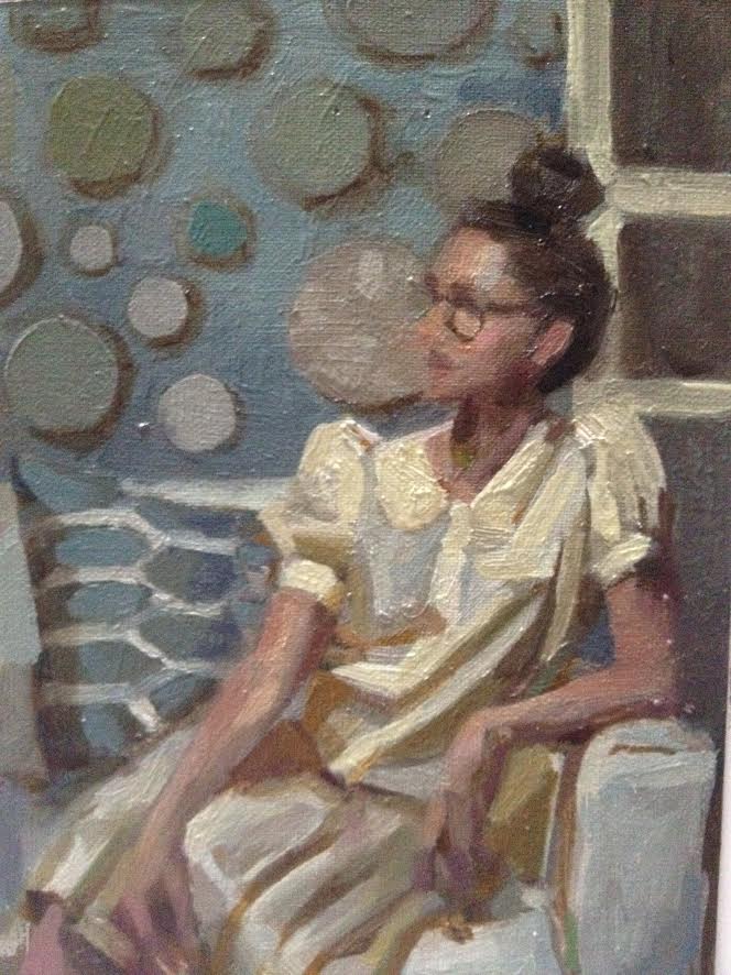 Andrea with Hoops Study