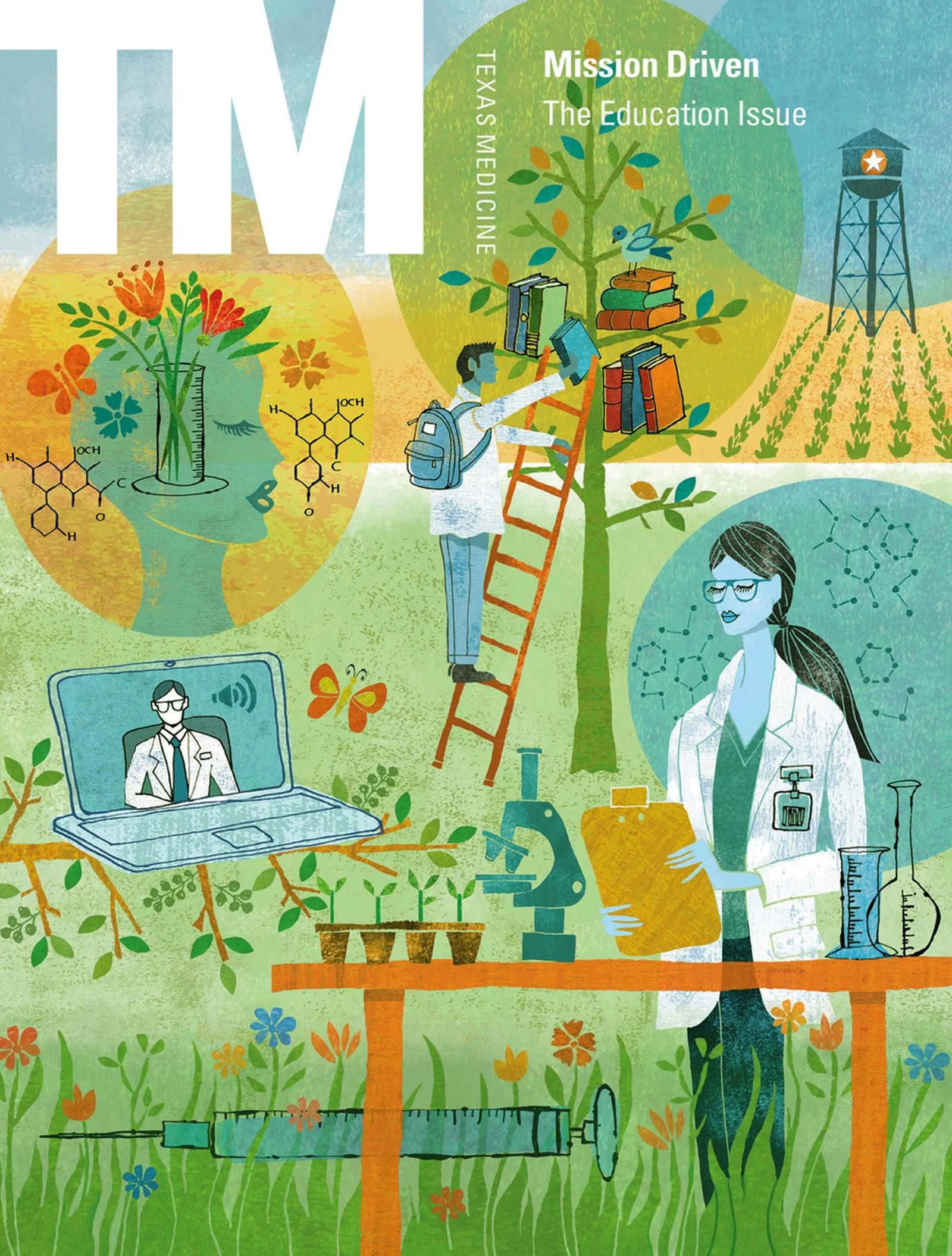 Editorial illustration for Texas Medical magazine
