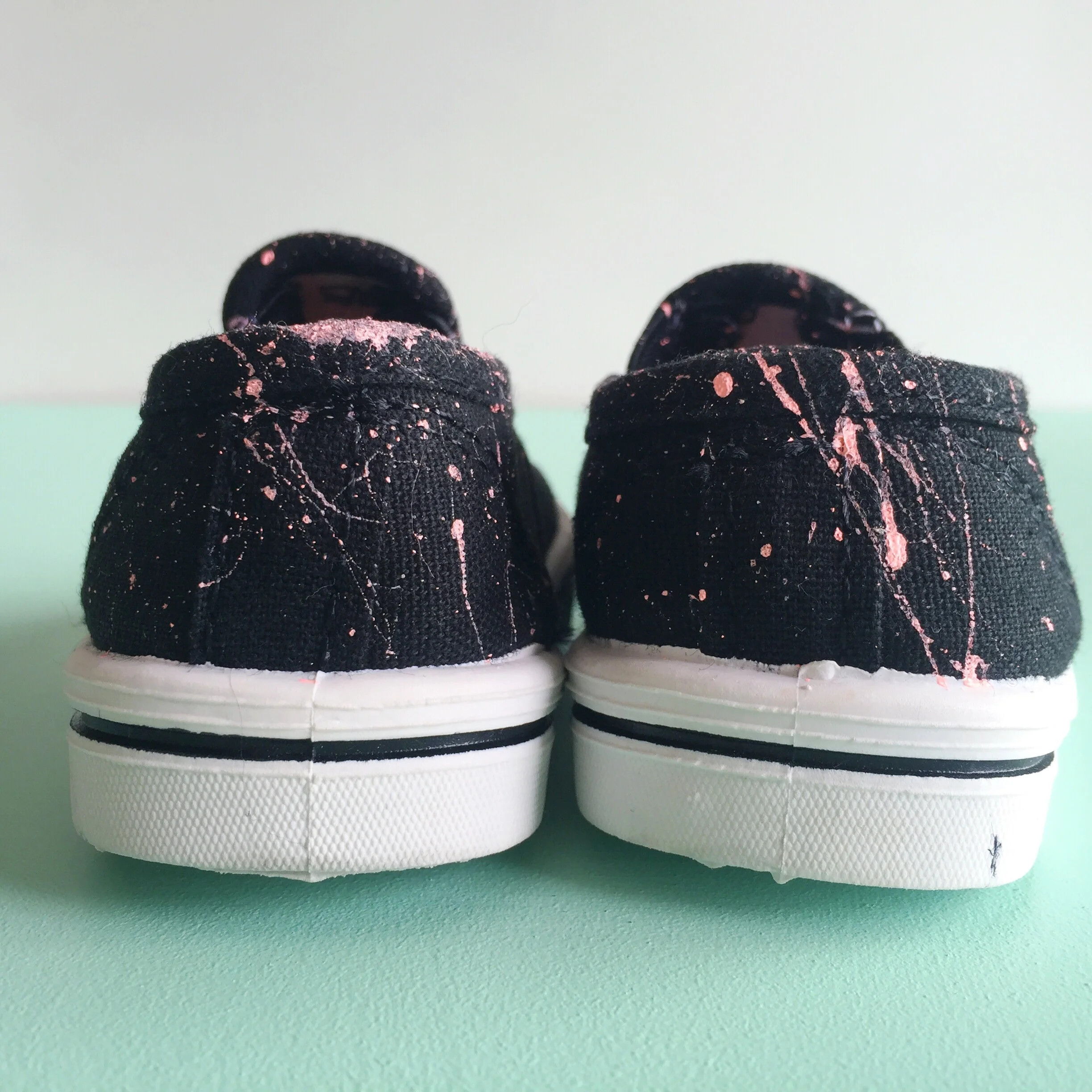 DIY Mini Splatter Paint Shoes — My Only Sunshine