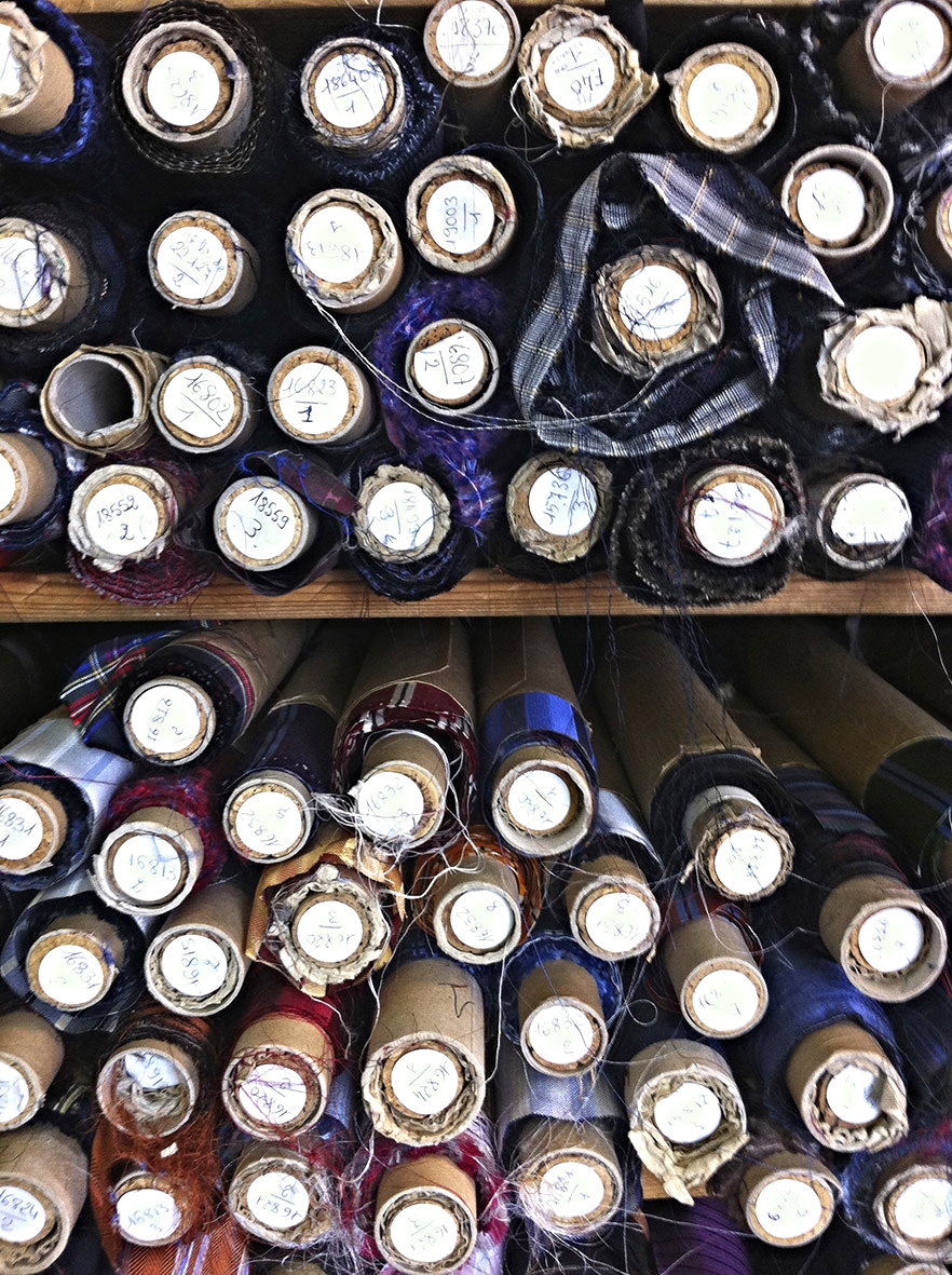 Bolts of fabric