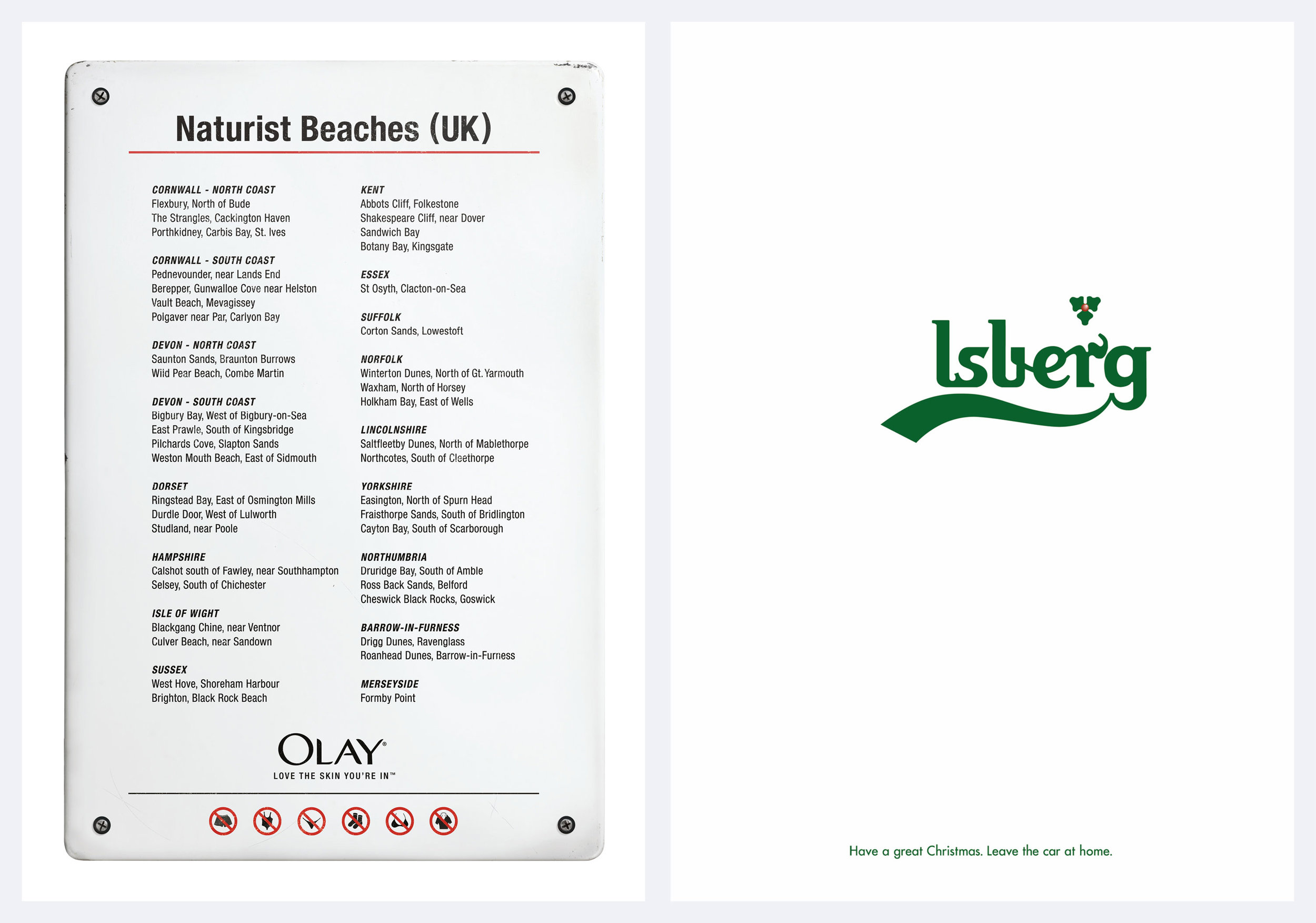 Olay & Carlsberg - Press Ads