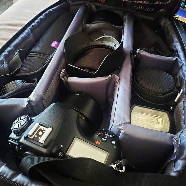 New camera, packed and ready to go... lots of shoots this week.