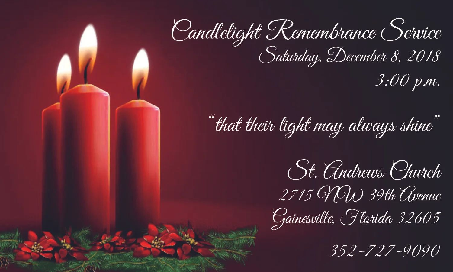 Candlelight Remembrance Service
