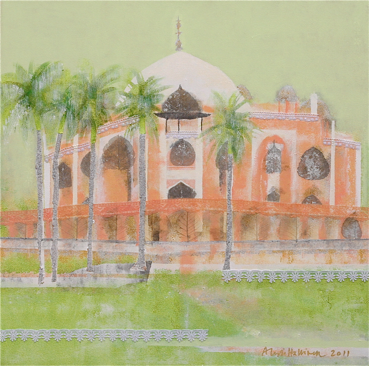  Humayun's Tomb 2011 120x120cm 
