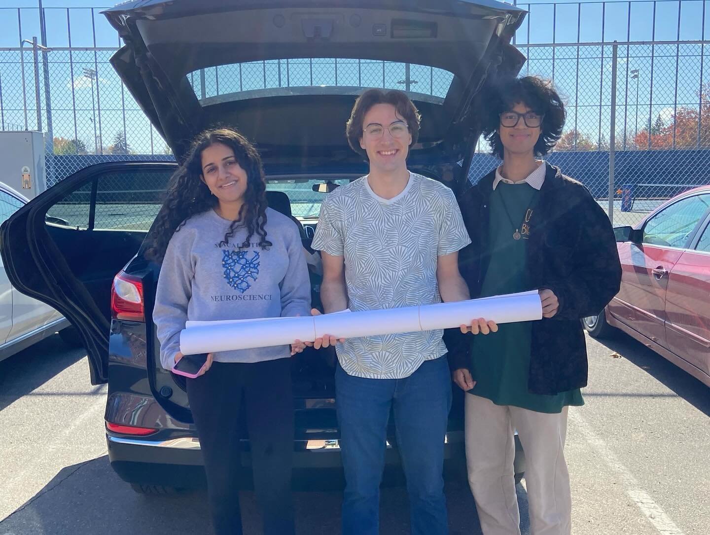 Wooooo! Sonya Baman, Chris Lohmeier, Ram Guruprasad, and Yuelia Chang are in Green Bay, WI this weekend! The team is enjoying gelato and presenting on their work using an AAV to make mitral cells secrete ChABC to digest OB extracellular matrix!