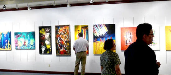 Inside the Southern Nevada Museum for Fine Art International Contemporary Masters IV exhibition