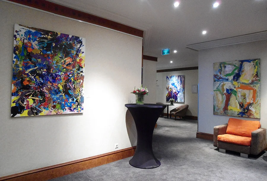 Three Paintings in hall
