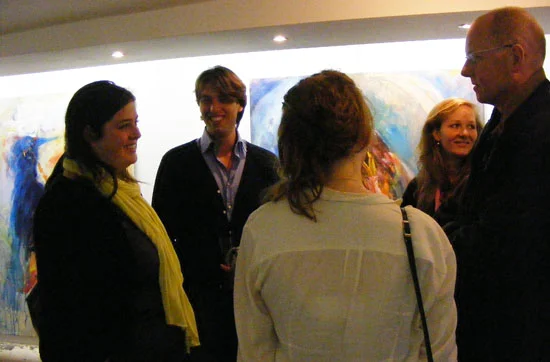 Visitors at the exposition at BIHP
