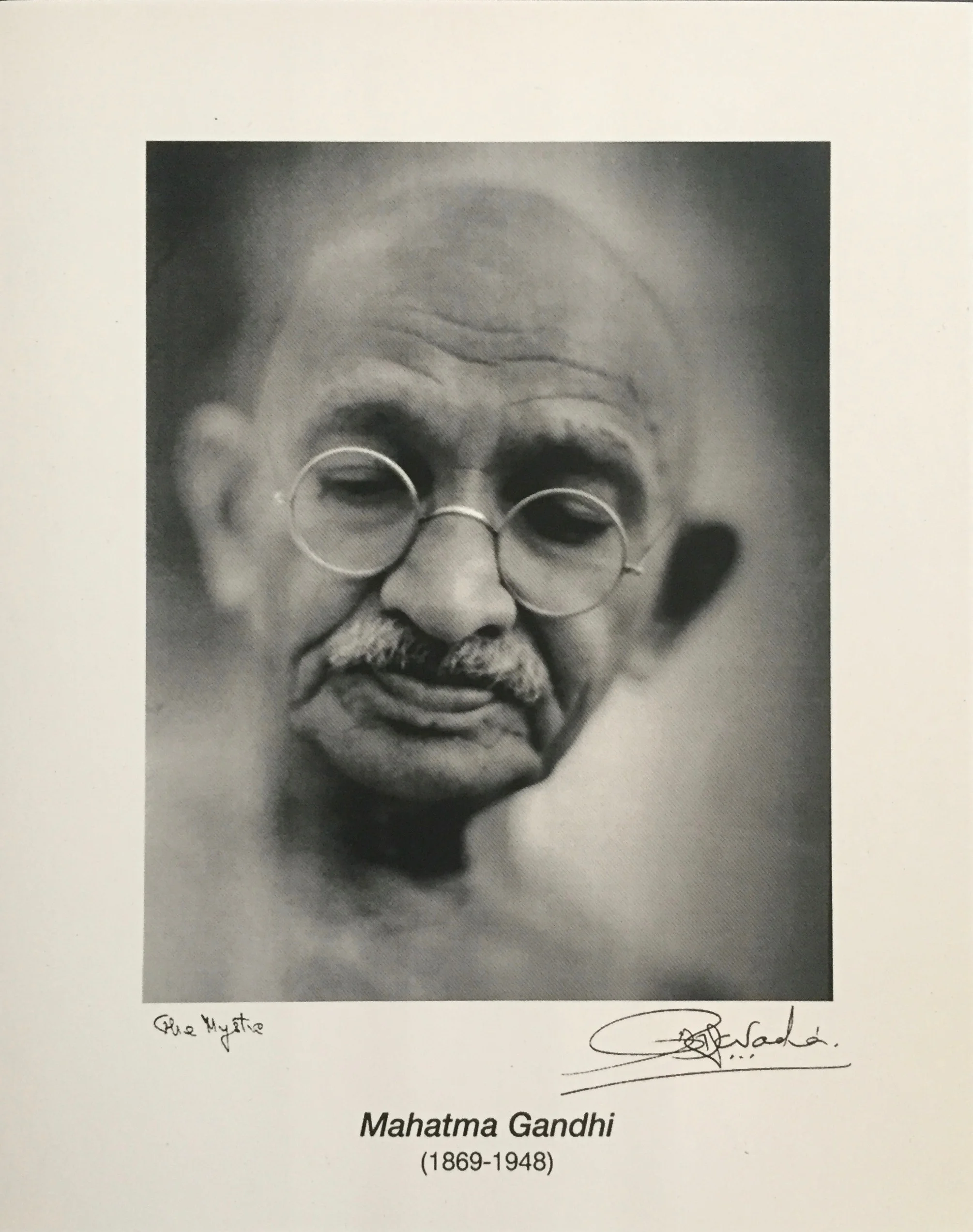 Print of Mahatma Gandhi