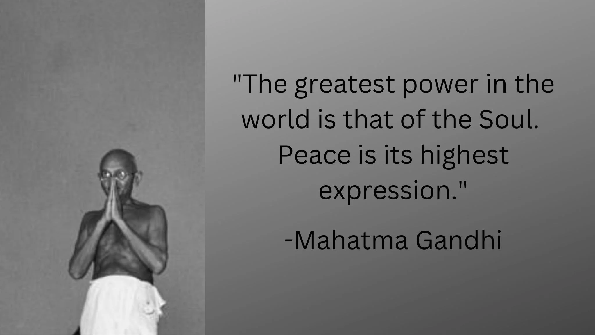 Gandhi on Peace