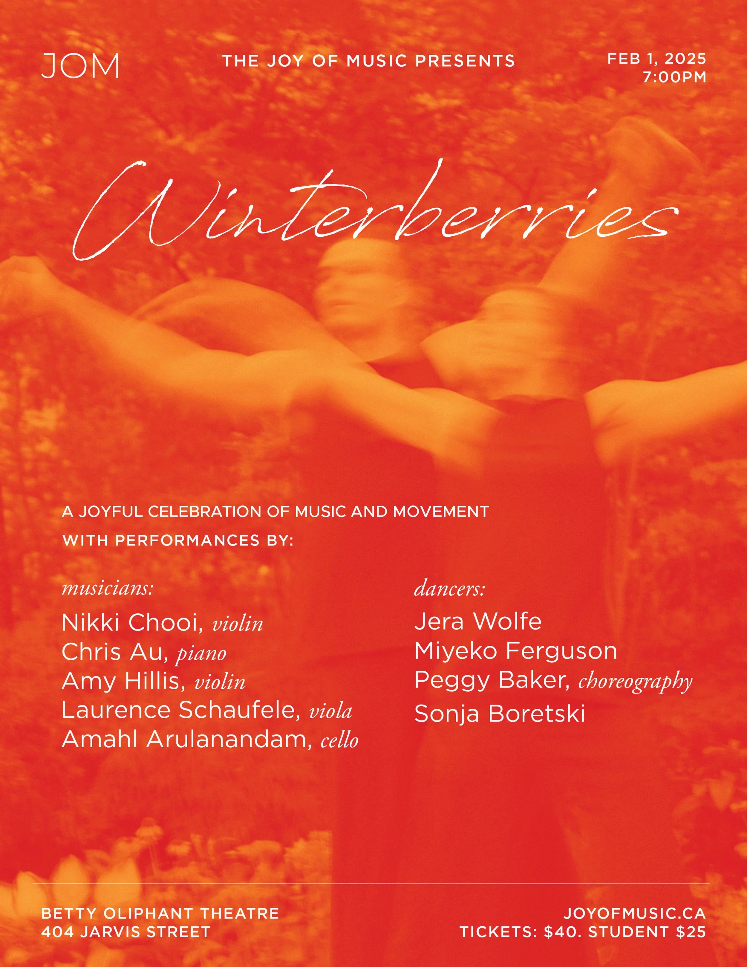 Joy of Music: A Collaboration with Peggy Baker