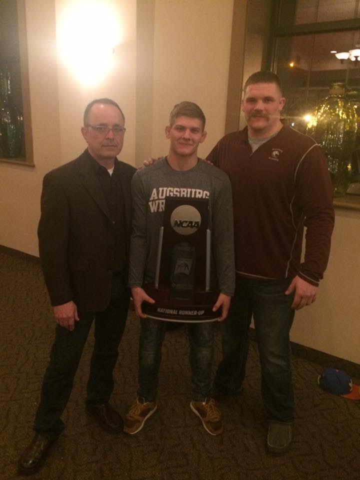 Istvan with his wrestling award!