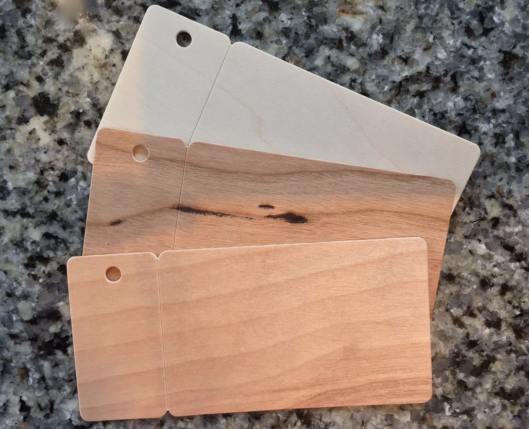 Cherry and Birch Wood Loyalty Cards