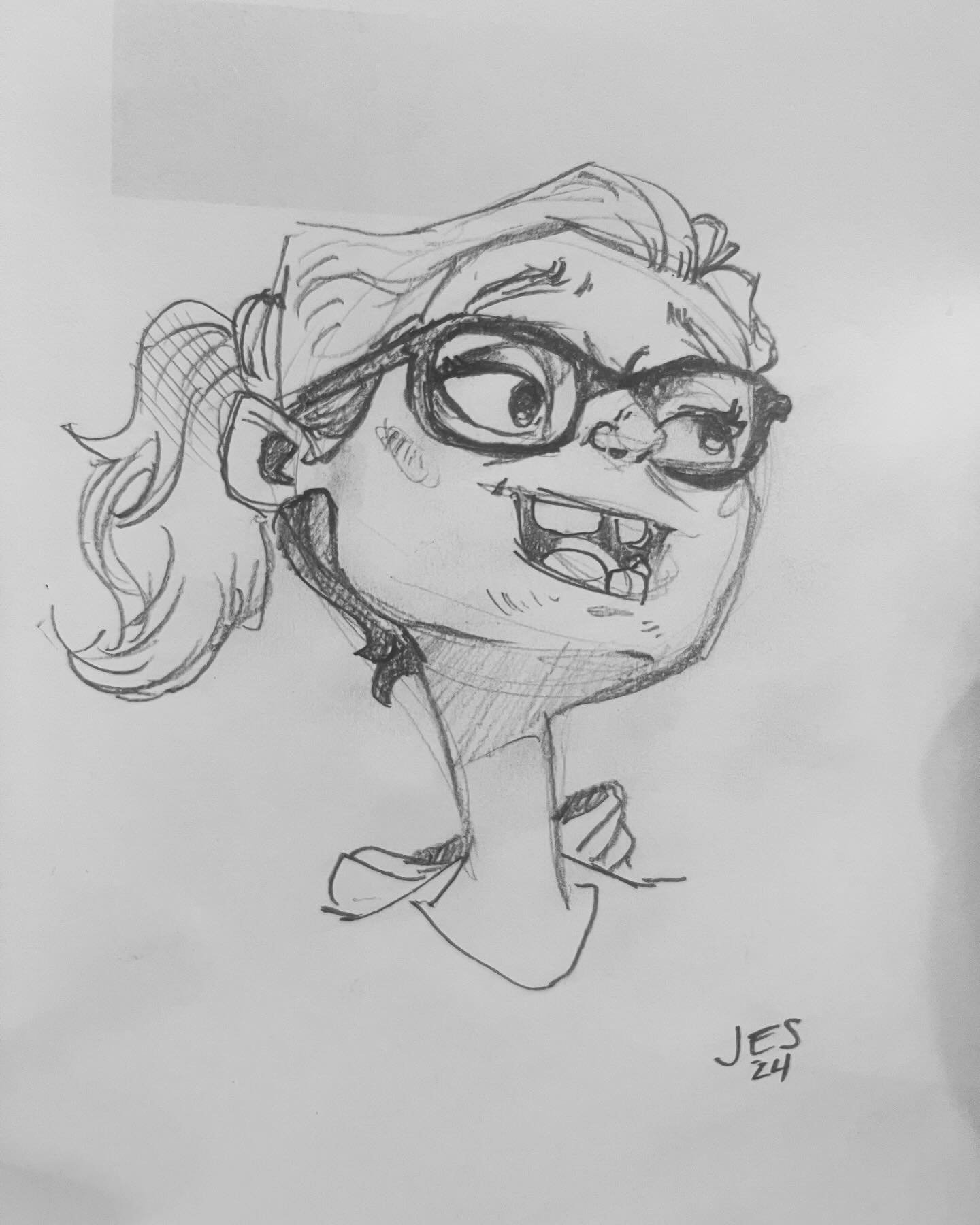 I drew my friend, Janetta. Spitting image.

#sketchbook #characterdesign