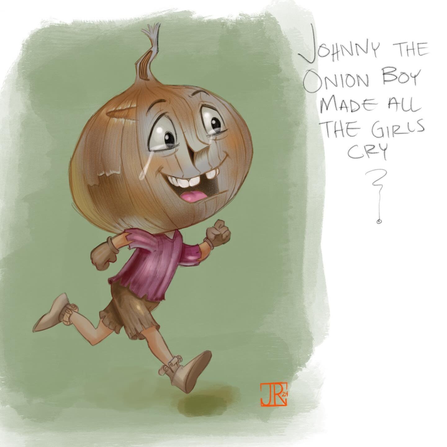 Johnny the onion boy made all the girls cry.