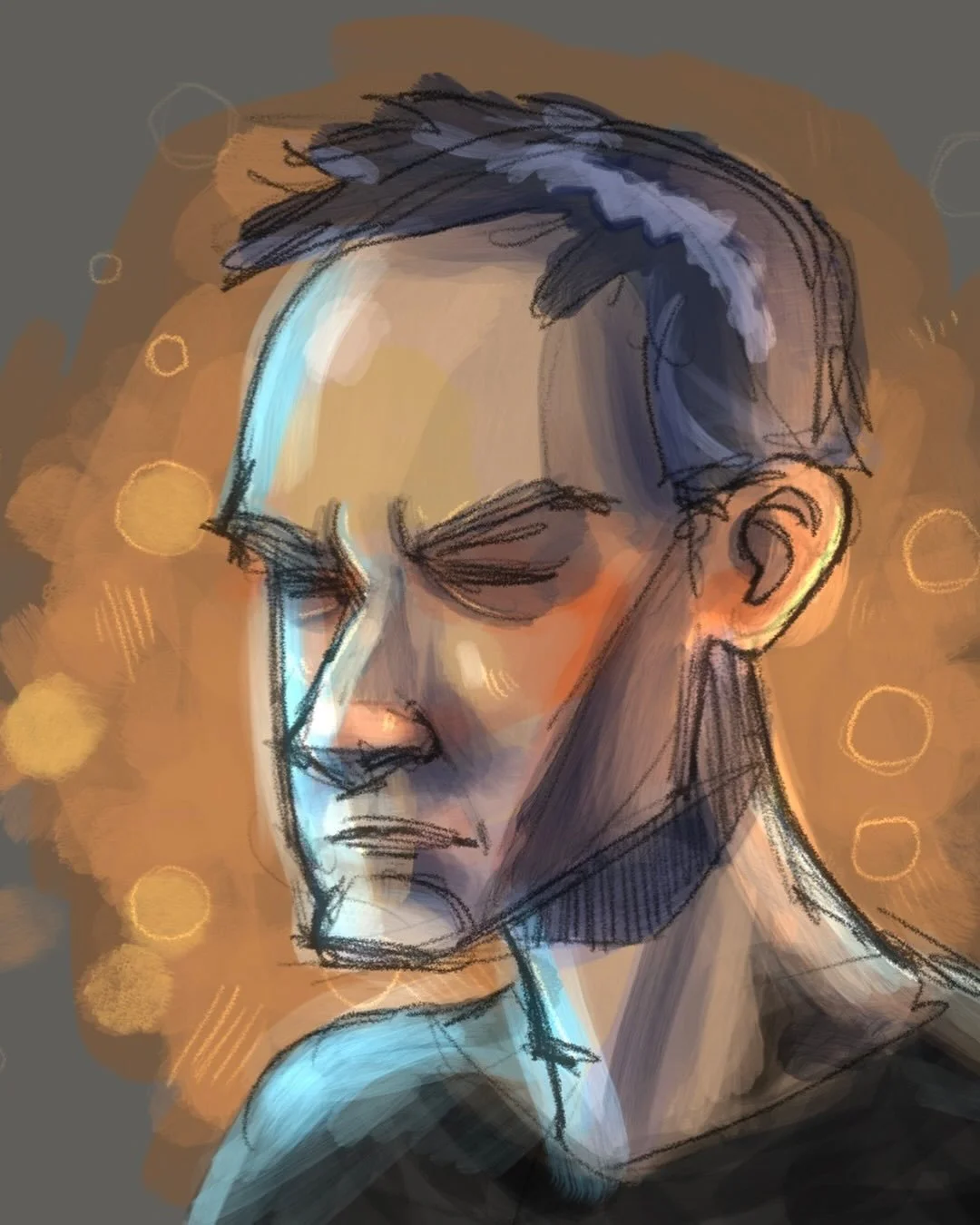 Scratchy doodle in #procreate