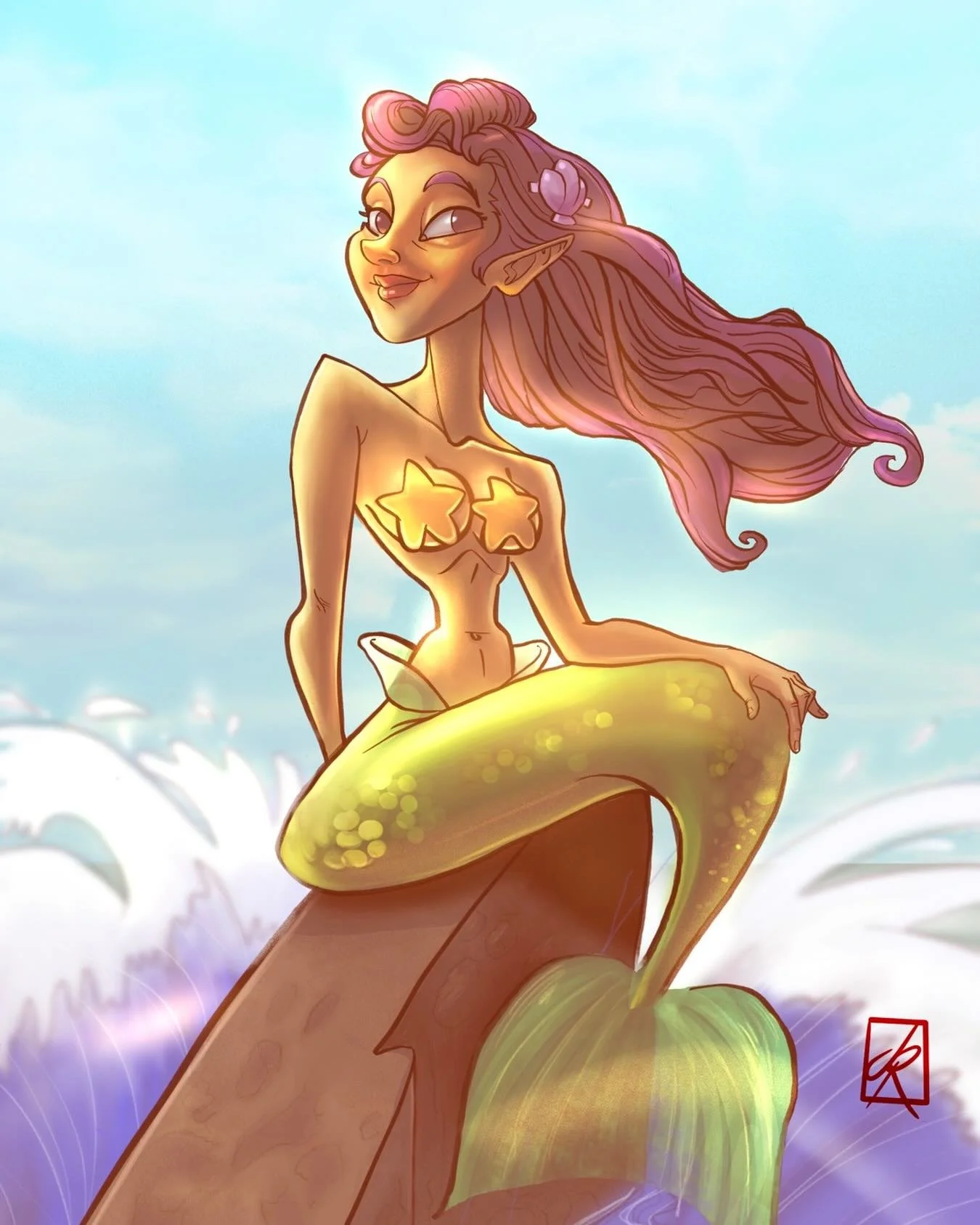 Day 2 of MerMay. She lives in the ocean; this #ChildhoodCrush was never going to work out. I drew her anyway.
#MerMay #MerMay2026 #MerMayDay2 #MermaidArt