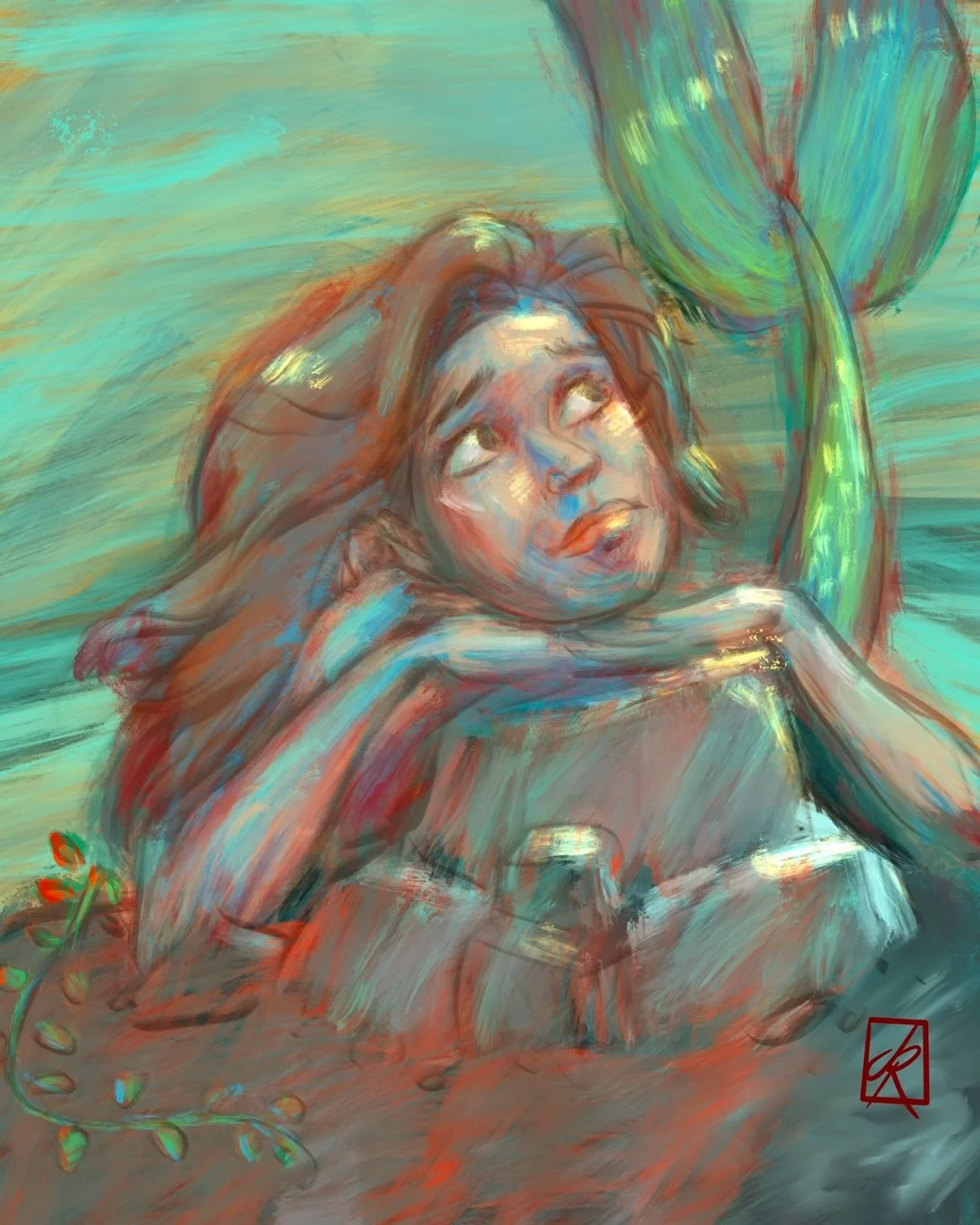 MerMay day 6 - Impressionism. Better late than never. #MerMay2026 #mermay @mermay_official