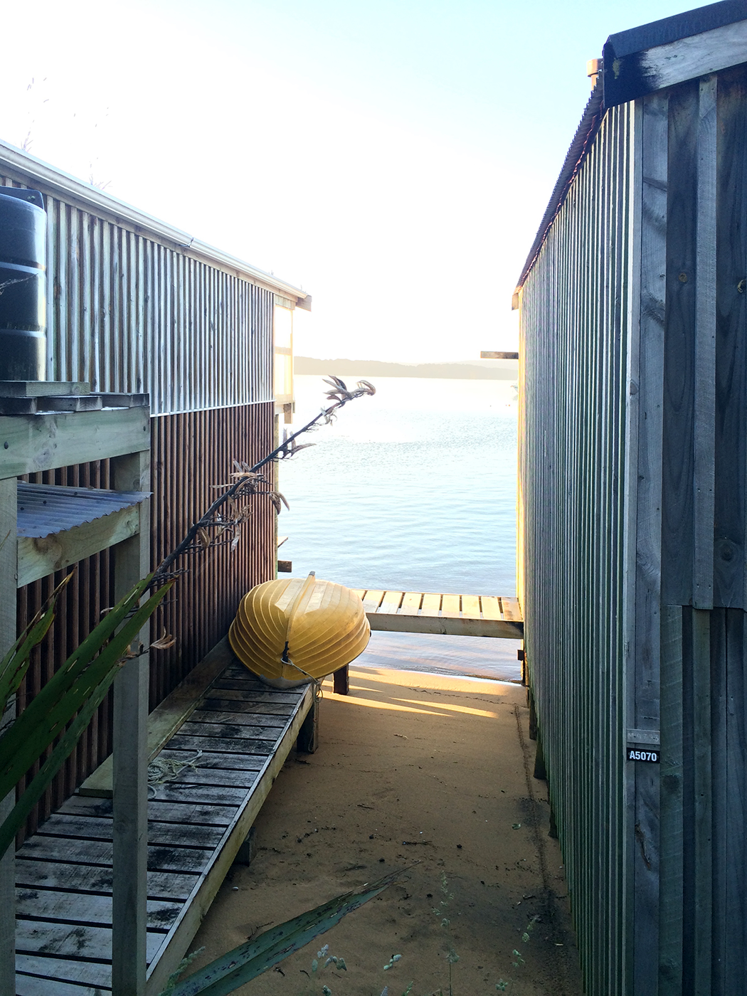 Boathouses - Stewart Island, New Zealand
