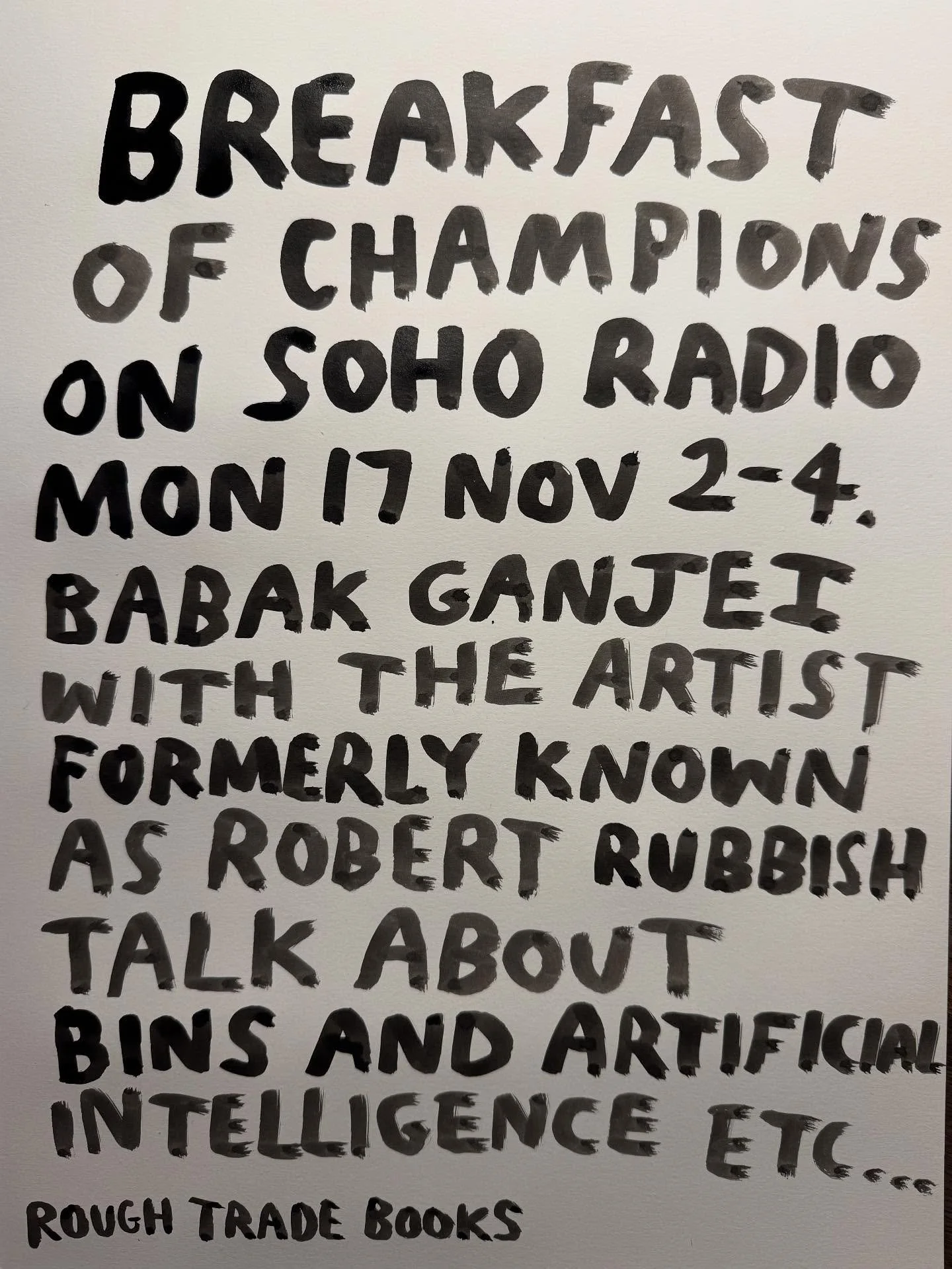 I got the top flyer guy involved in this. The nation should be listening