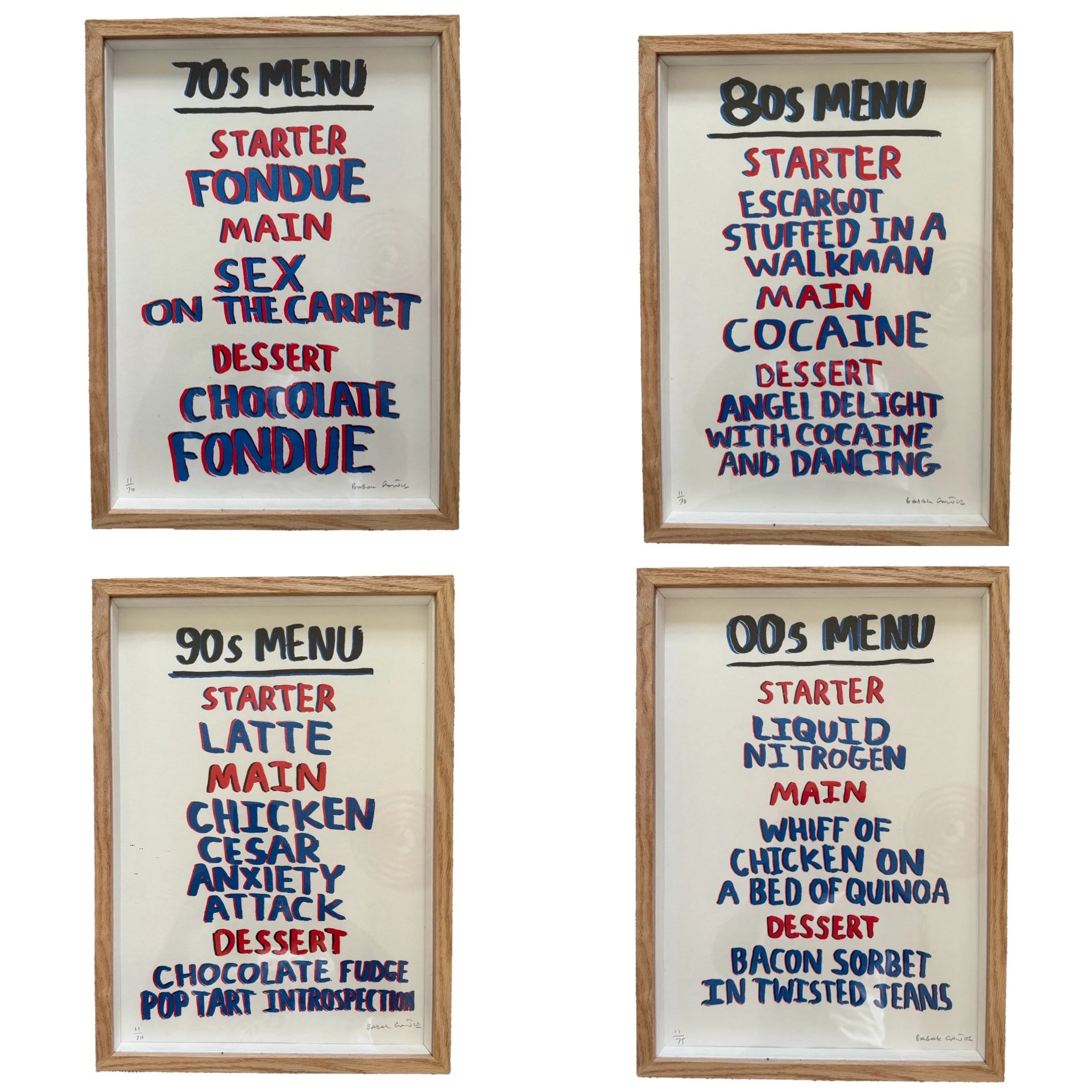 MENUS (RISO PRINT EDITION) FULL SET