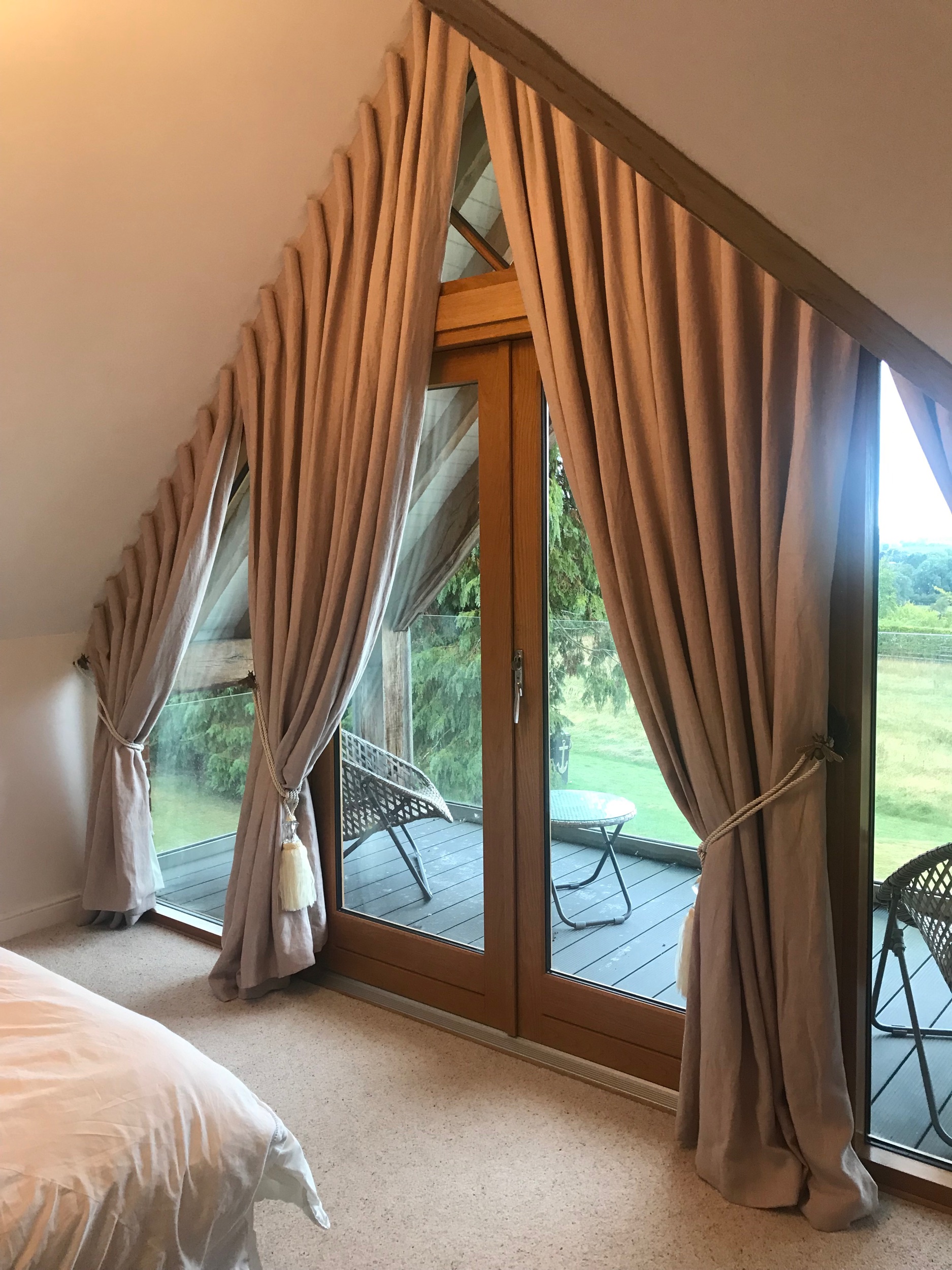 Beautifully framed apex window