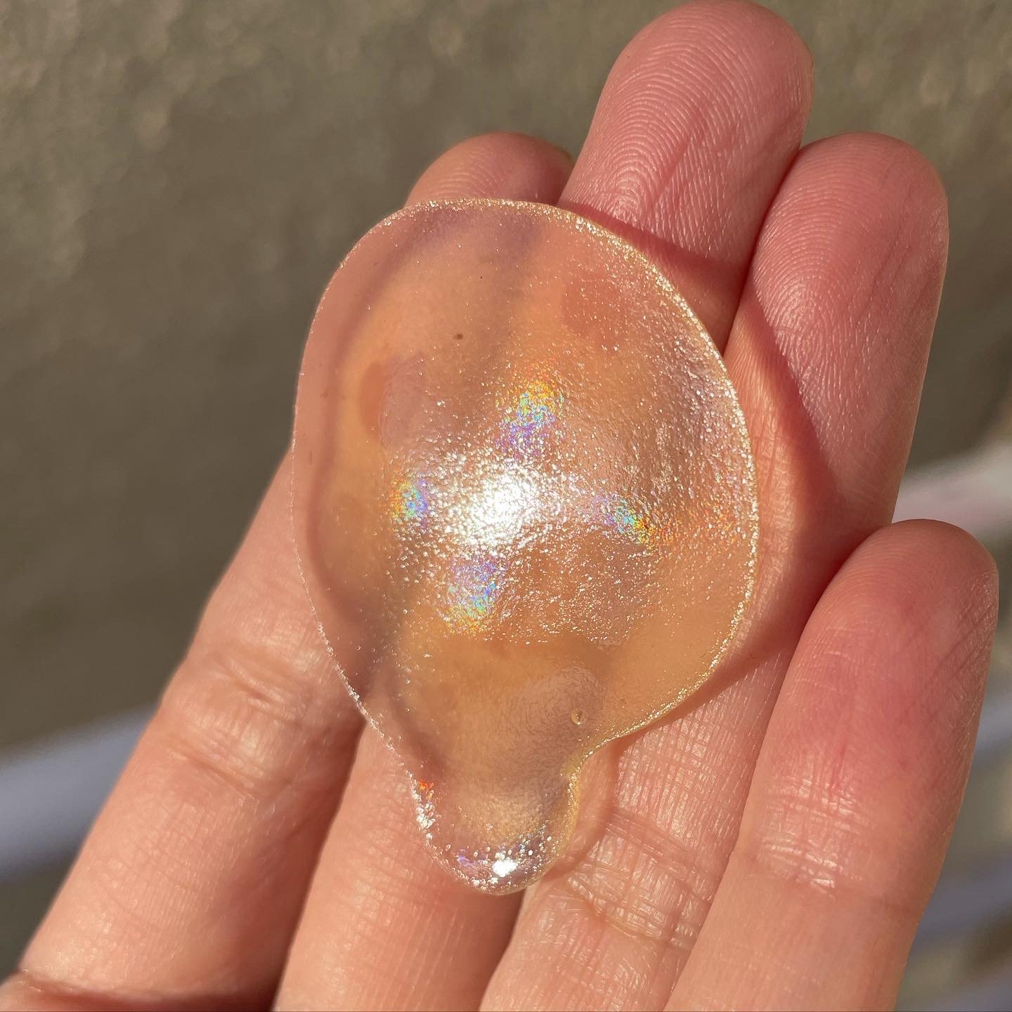  playing with diffraction grating and bioplastics 