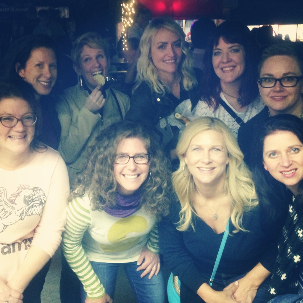 Me, Meaghan Francis, Heather, Farrah Braniff, Elan Morgan, and (front row) Krista Carnes, Laurie Smithwick, Barbara Jones, and Gabrielle Blair. 