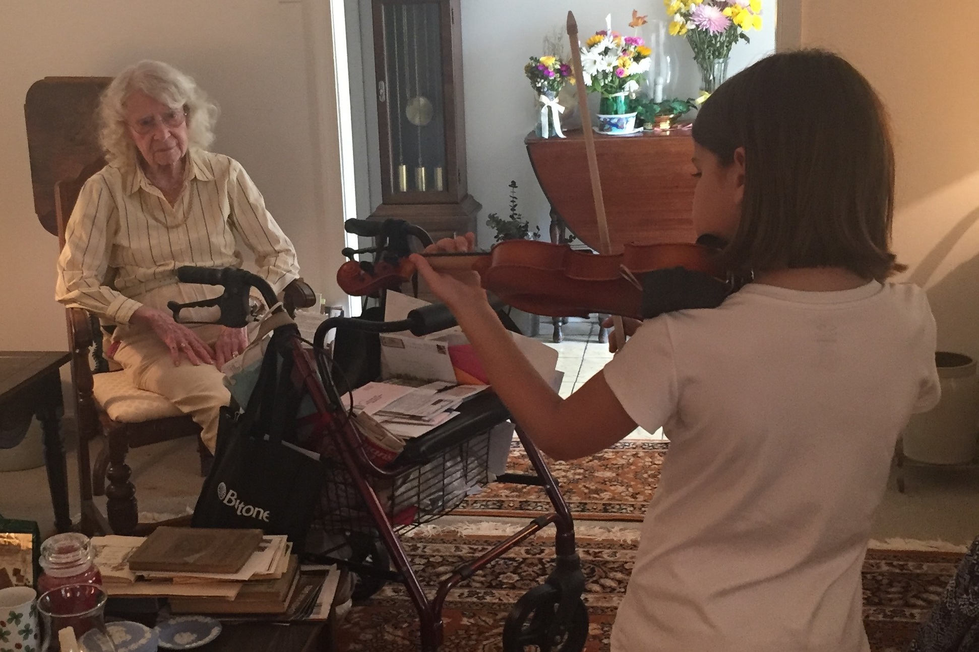  Performing for residents at a retirement community 