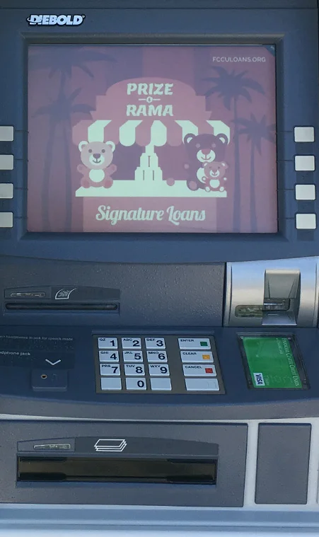 ATM screen