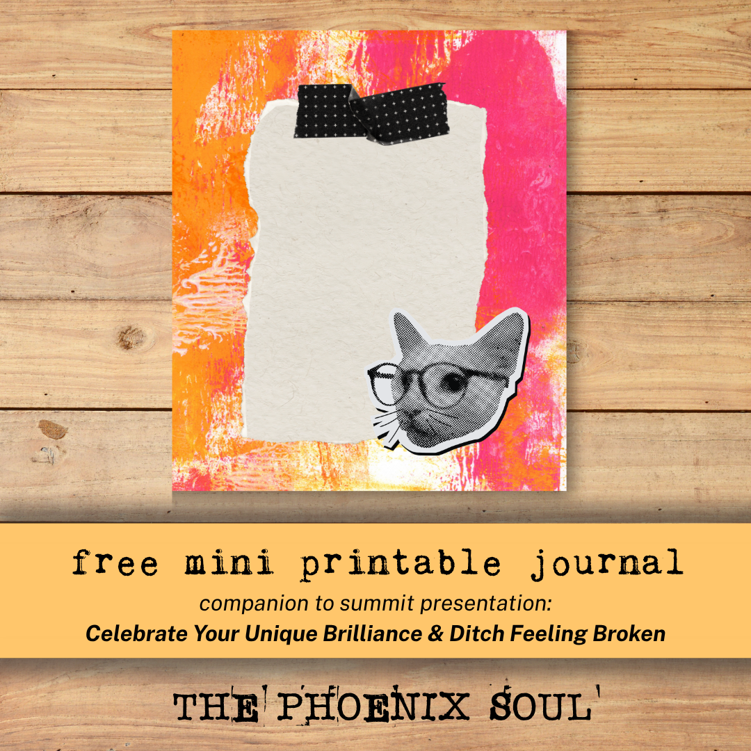 free mini printable journal from The Phoenix Soul, companion to summit presentation by Amanda Fall of The Phoenix Soul