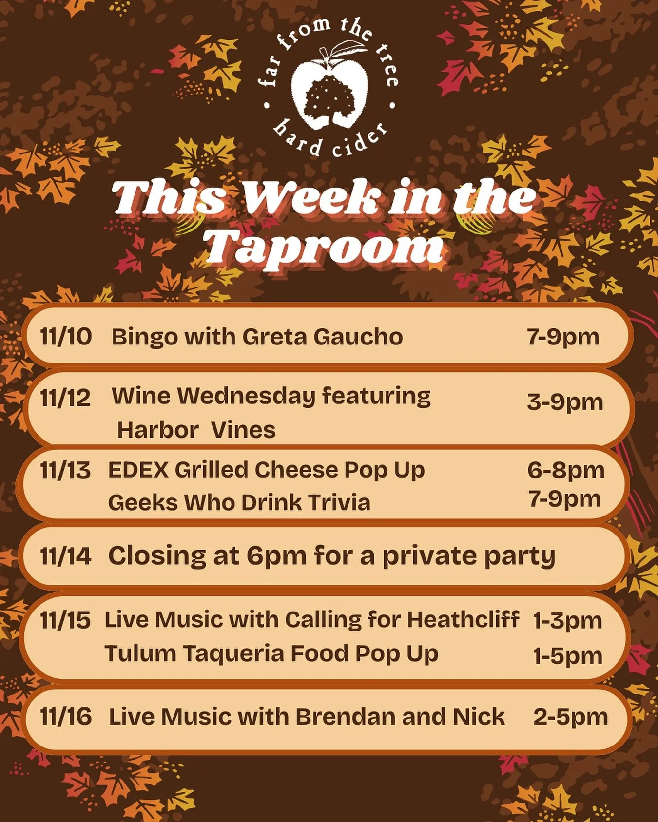 Check out this week&rsquo;s taproom events! #salemmaevents