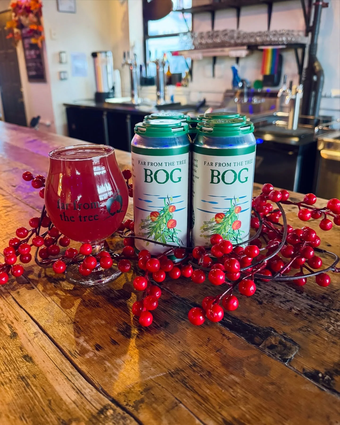 BOG is back! Our cranberry herb cider has officially returned for the season. Tart, cozy, and exactly what you need this fall #ffttcider #salemma #hardcider