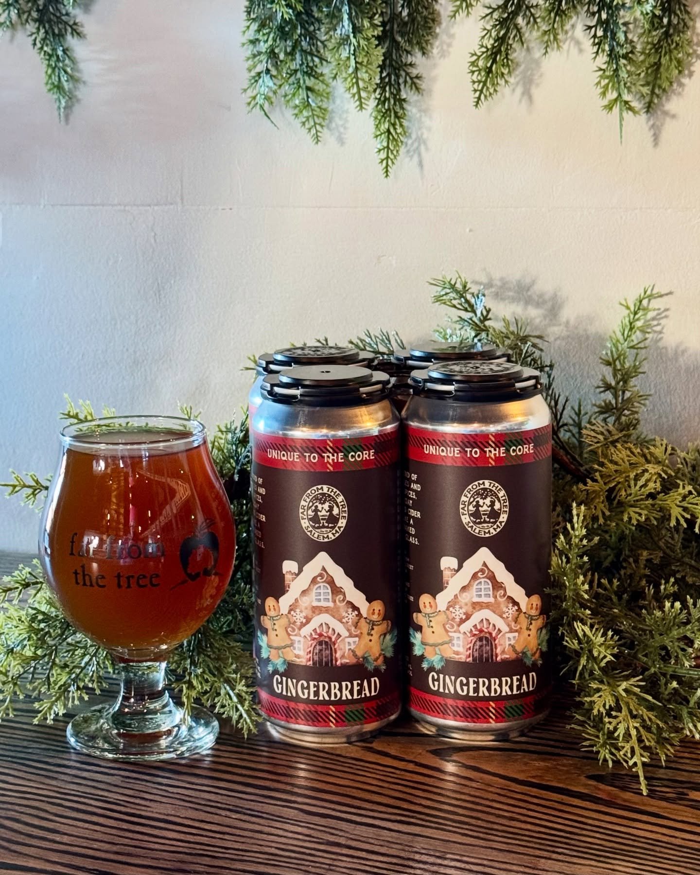 The perfect stocking stuffer does exist&hellip; Gingerbread cider is now available in 4-packs (TAPROOM ONLY) Holiday cheer, canned 🎁✨ come grab them while they last! #ffttcider #gingerbreadcider #hardcider