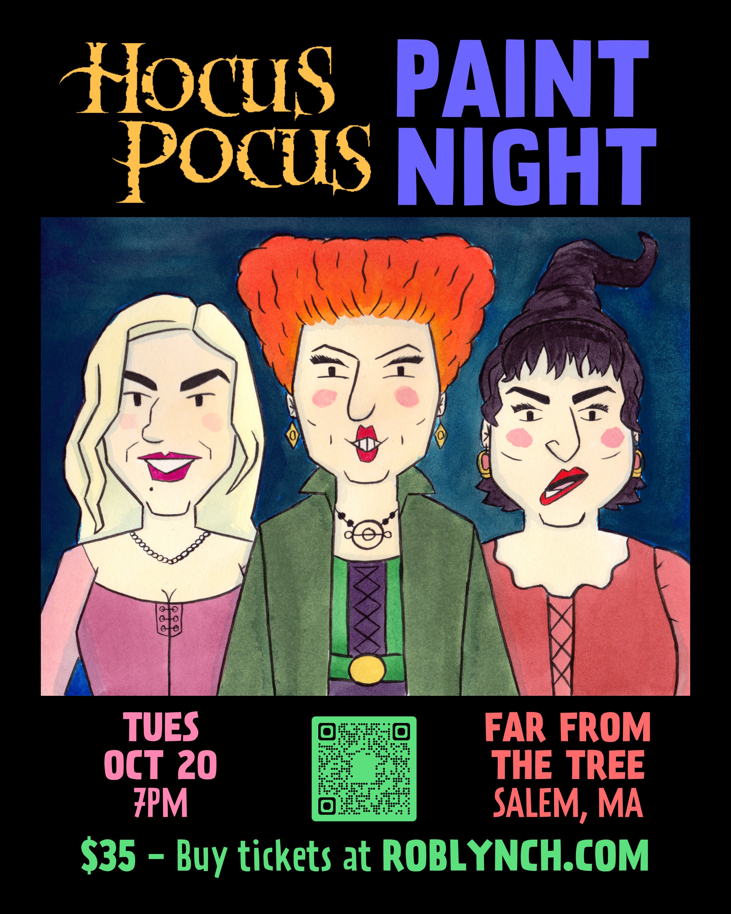 Hocus Pocus Paint Night with Rob Lynch