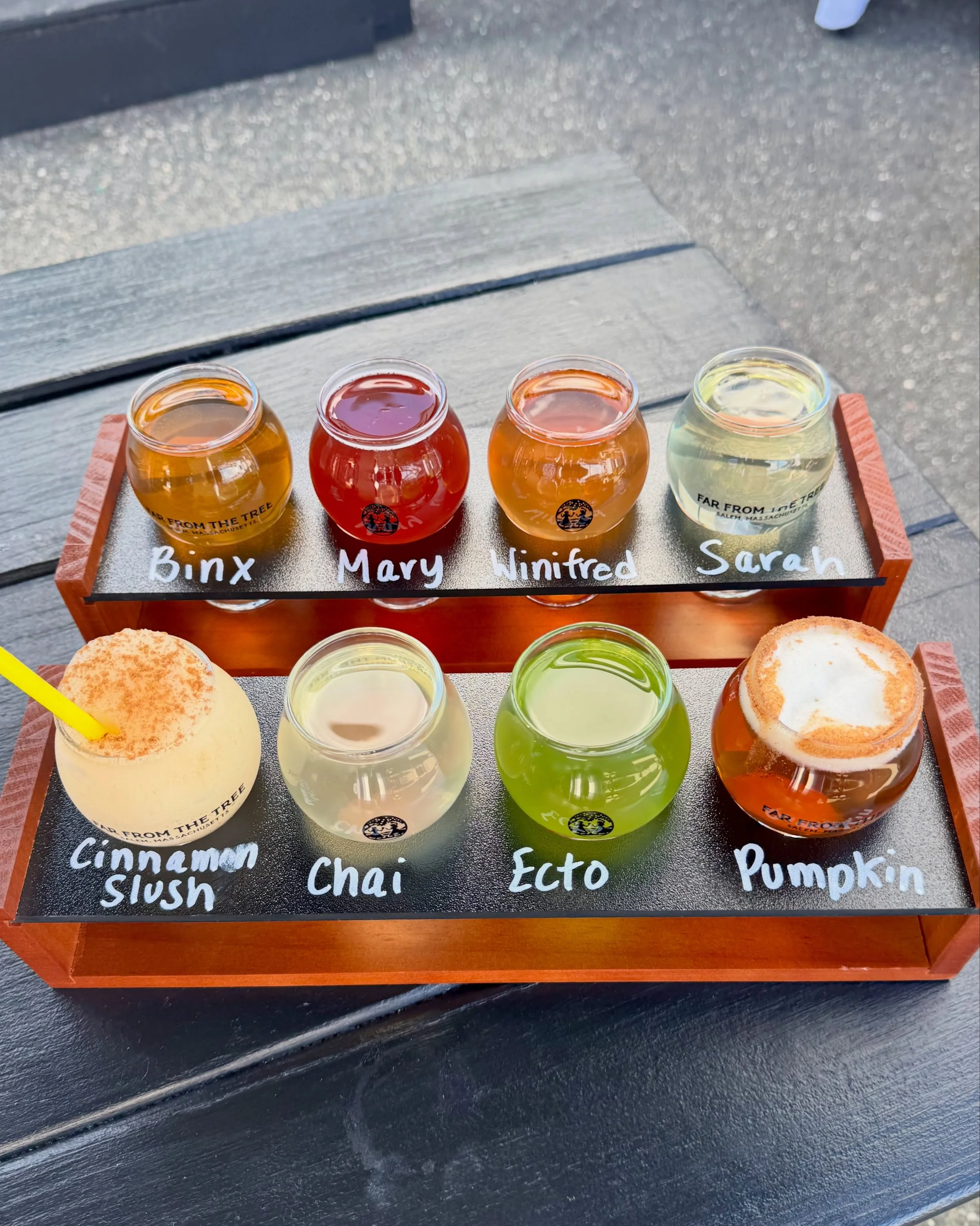 The PERFECT fall flights!!!

#hardcider #beer #slush #ffttcider #salemmassachusetts