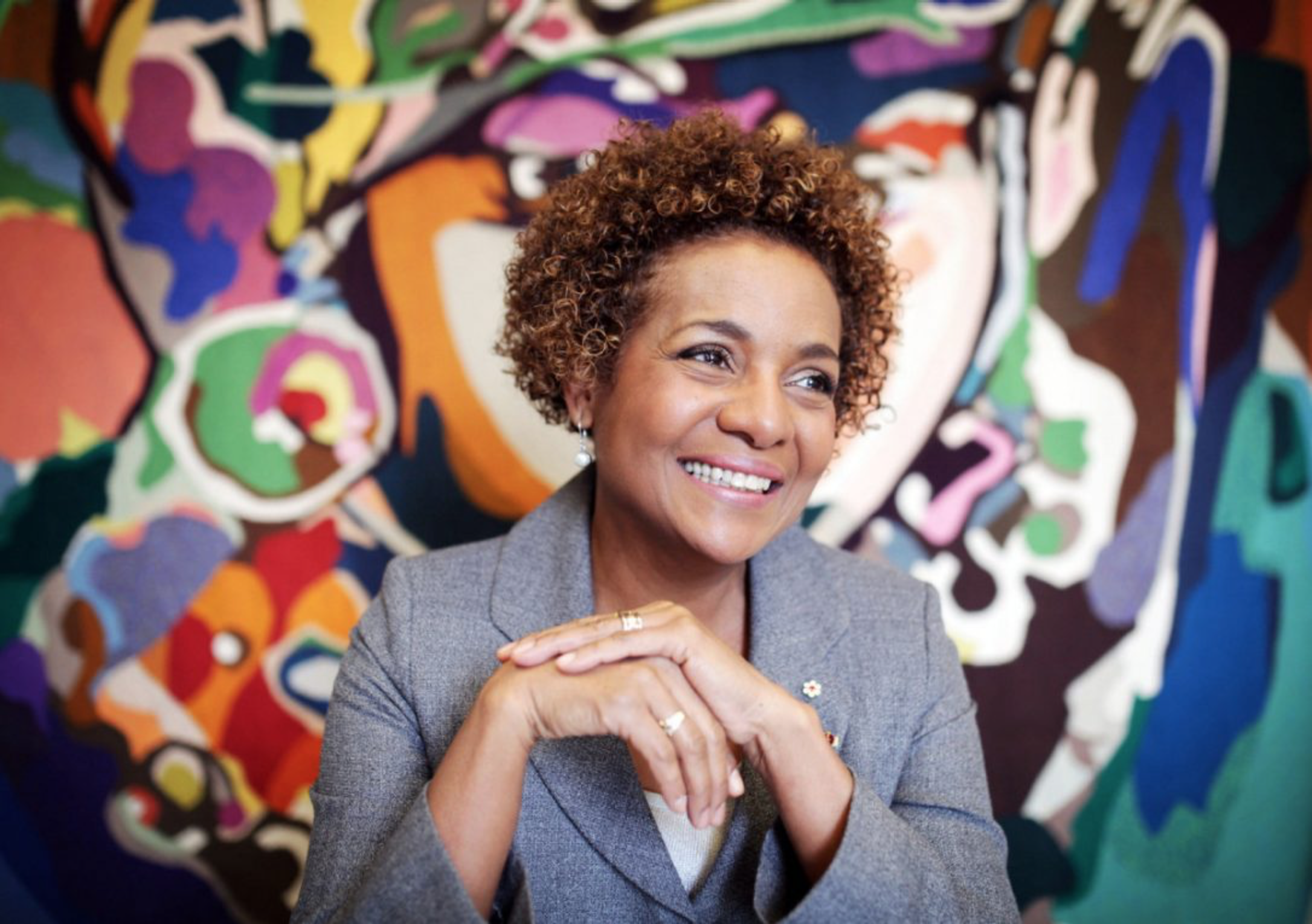 Former governor general Michaelle Jean, seen here in 2014, says Canada can serve as an example for Donald Trump. (COLE BURSTON / AFP/GETTY IMAGES)
