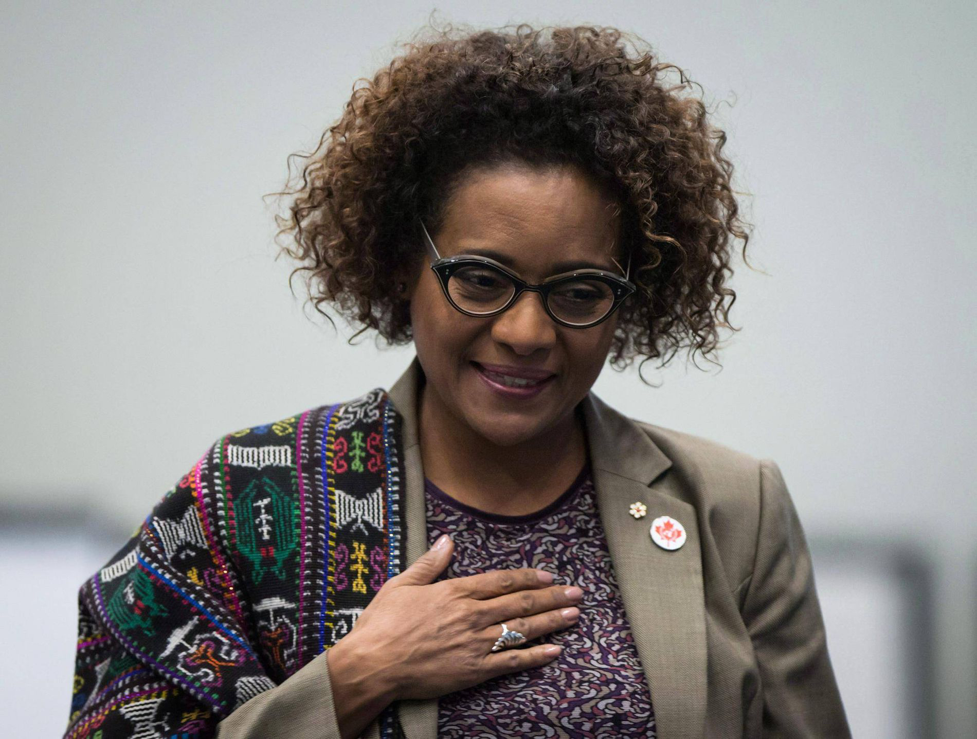 Michaëlle Jean speaks at a UN conference in Vancouver on Nov. 14, 2017. DARRYL DYCK/THE CANADIAN PRESS