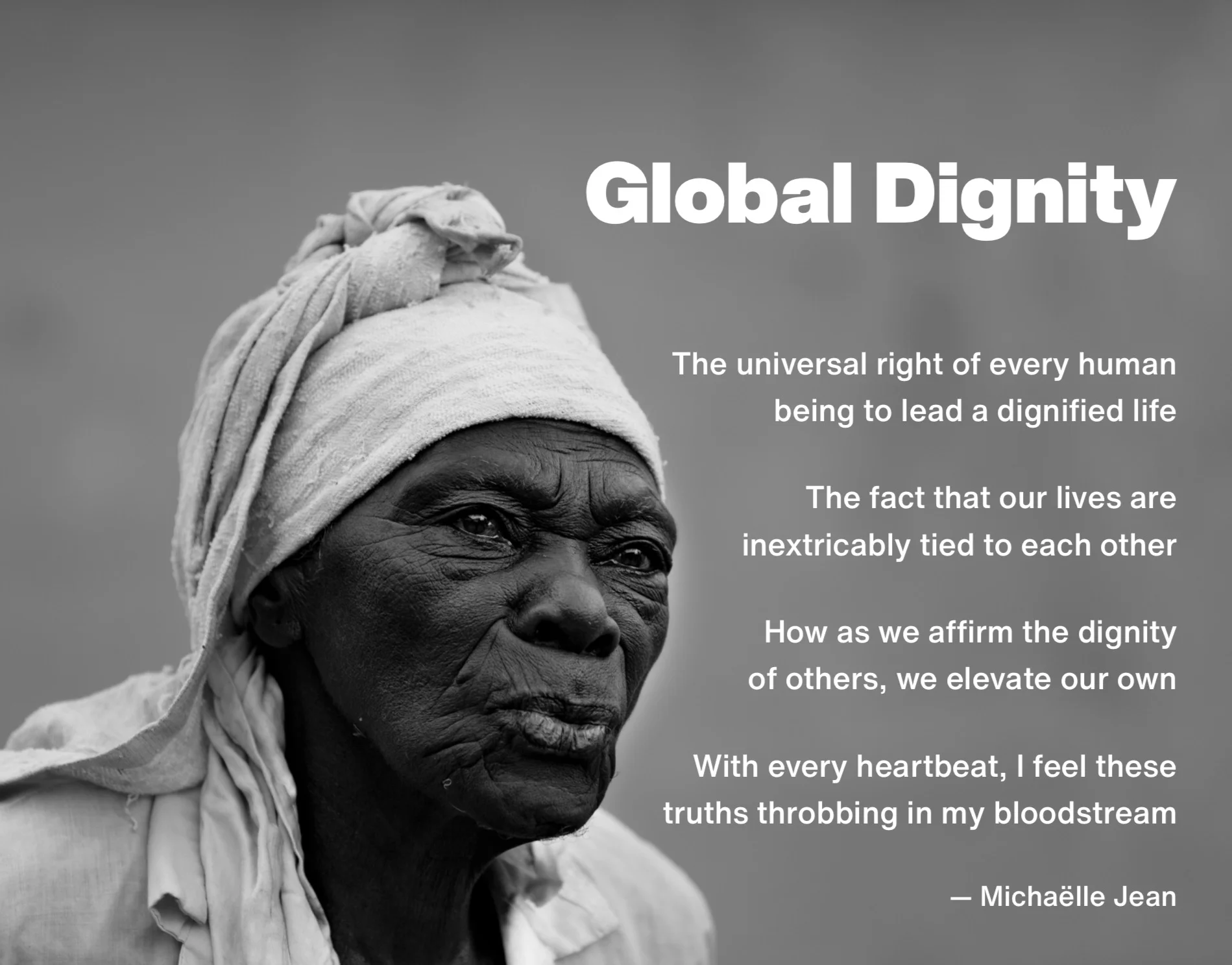 Global Dignity:  a matter of life and death