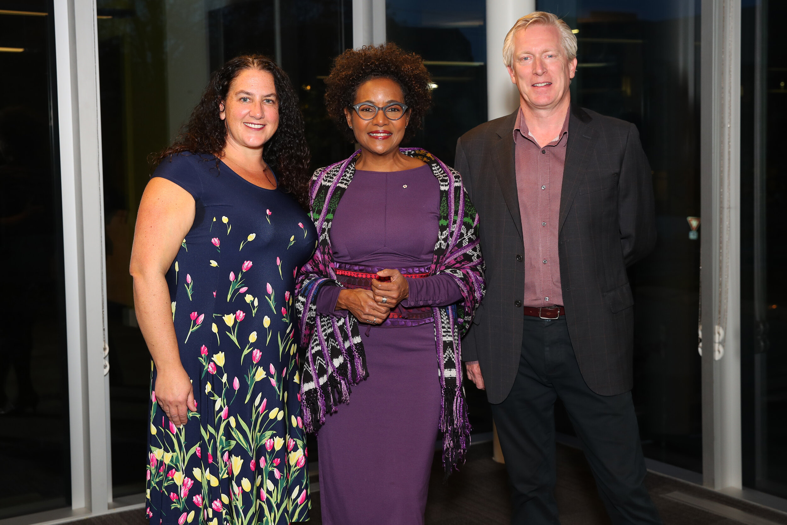  With Joanna Mirsky Wexler of the Shaar Shalom Synagogue, and Dr. Frank Harvey, Dean in the Faculty of Arts and Social Sciences at Dalhousie University   |  photo: Nick Pearce 