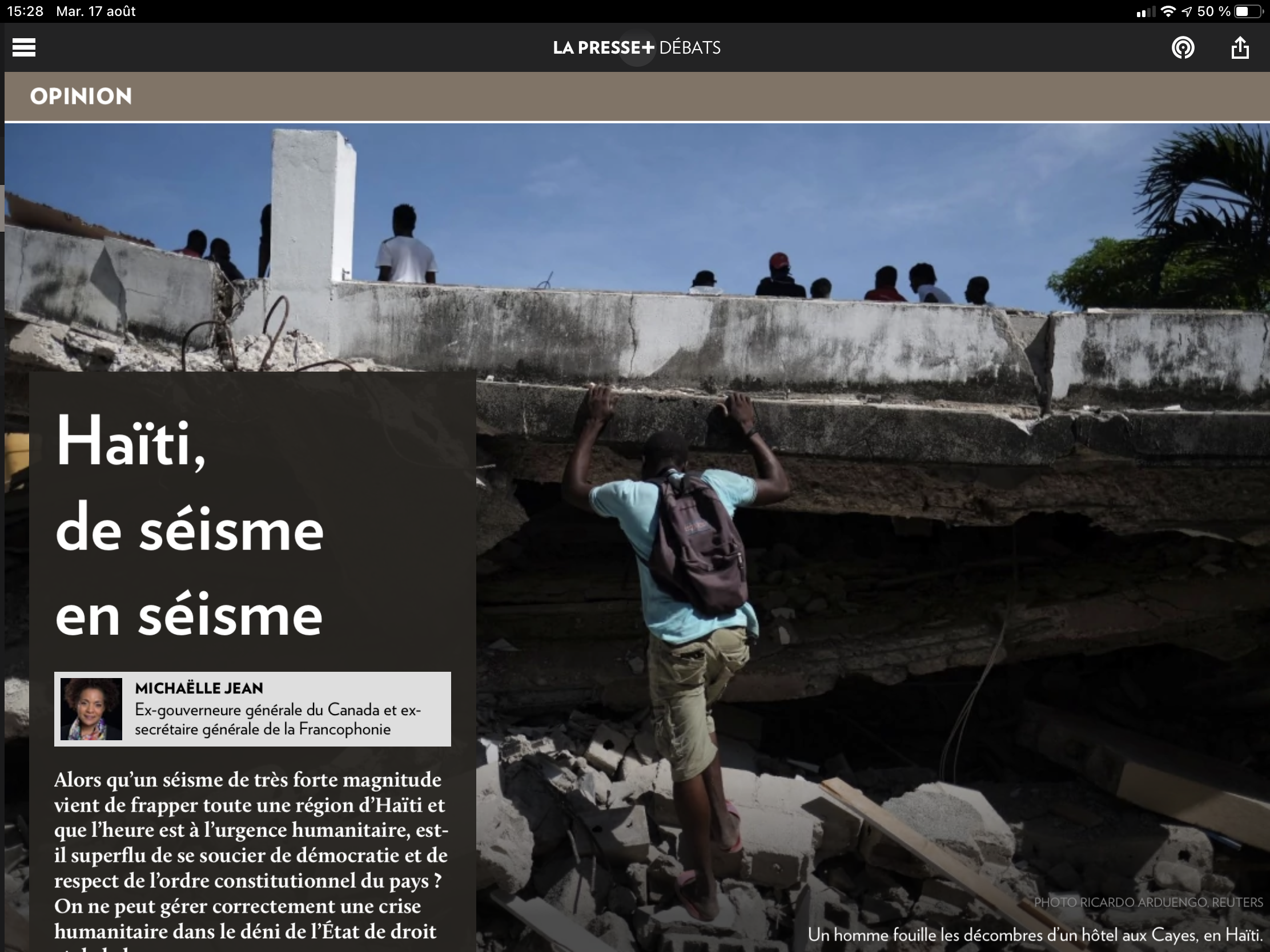 HAÏTI, DE SÉISME EN SÉISME