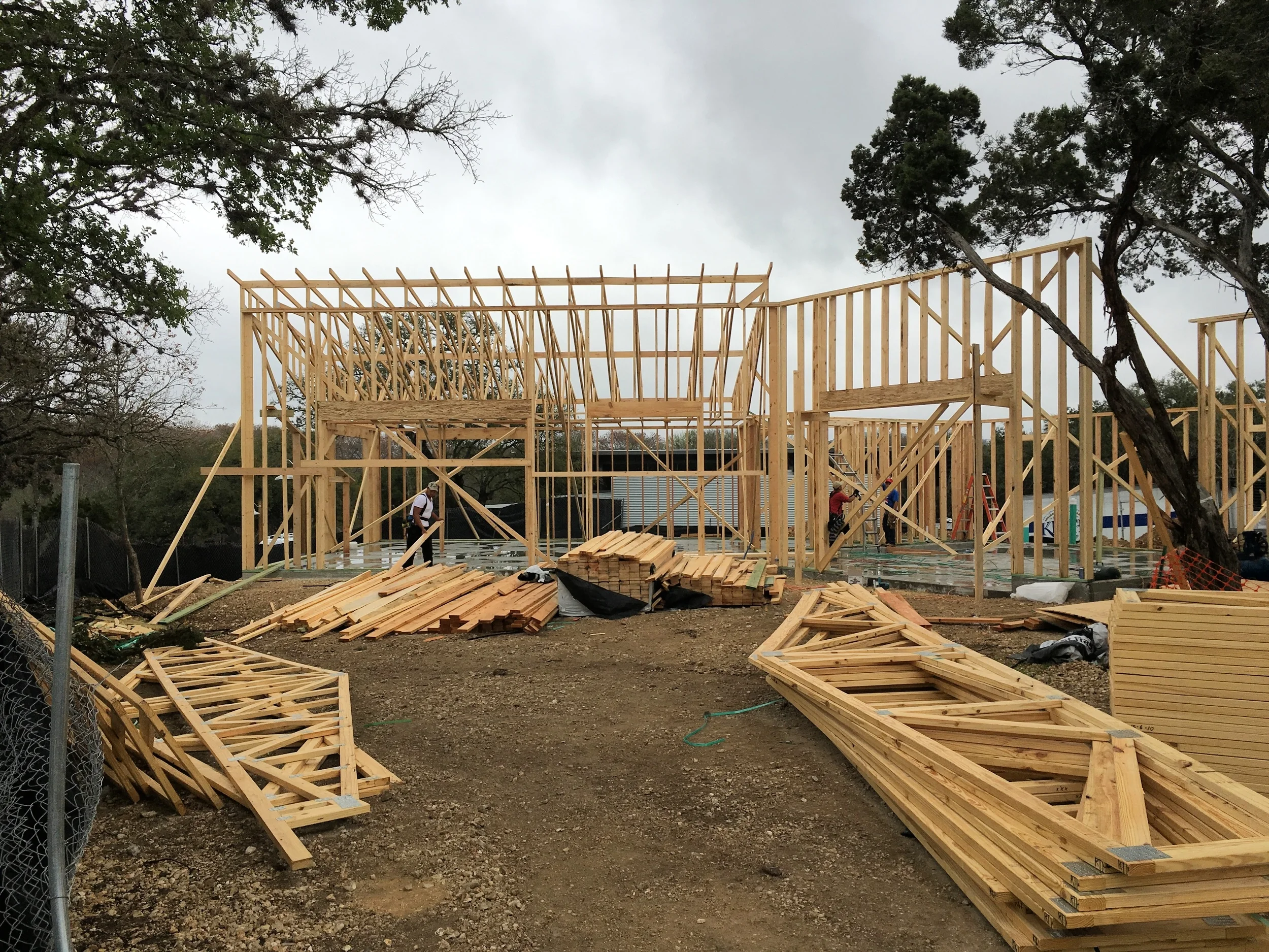 View of future storefront.
