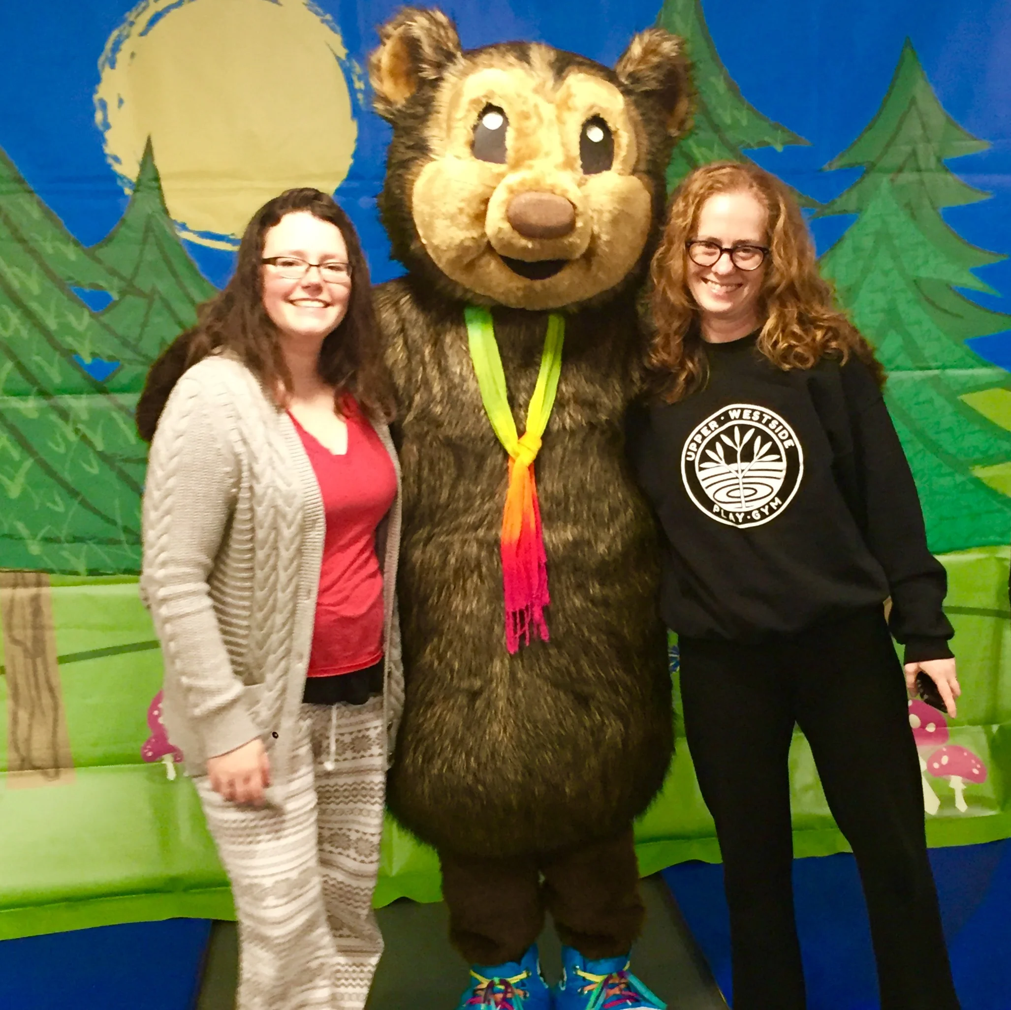Members of Friends of the Squatchie-- Gabby Stocke Ruzicka and Upper Westside Play Gym Owner, Lara Jones
