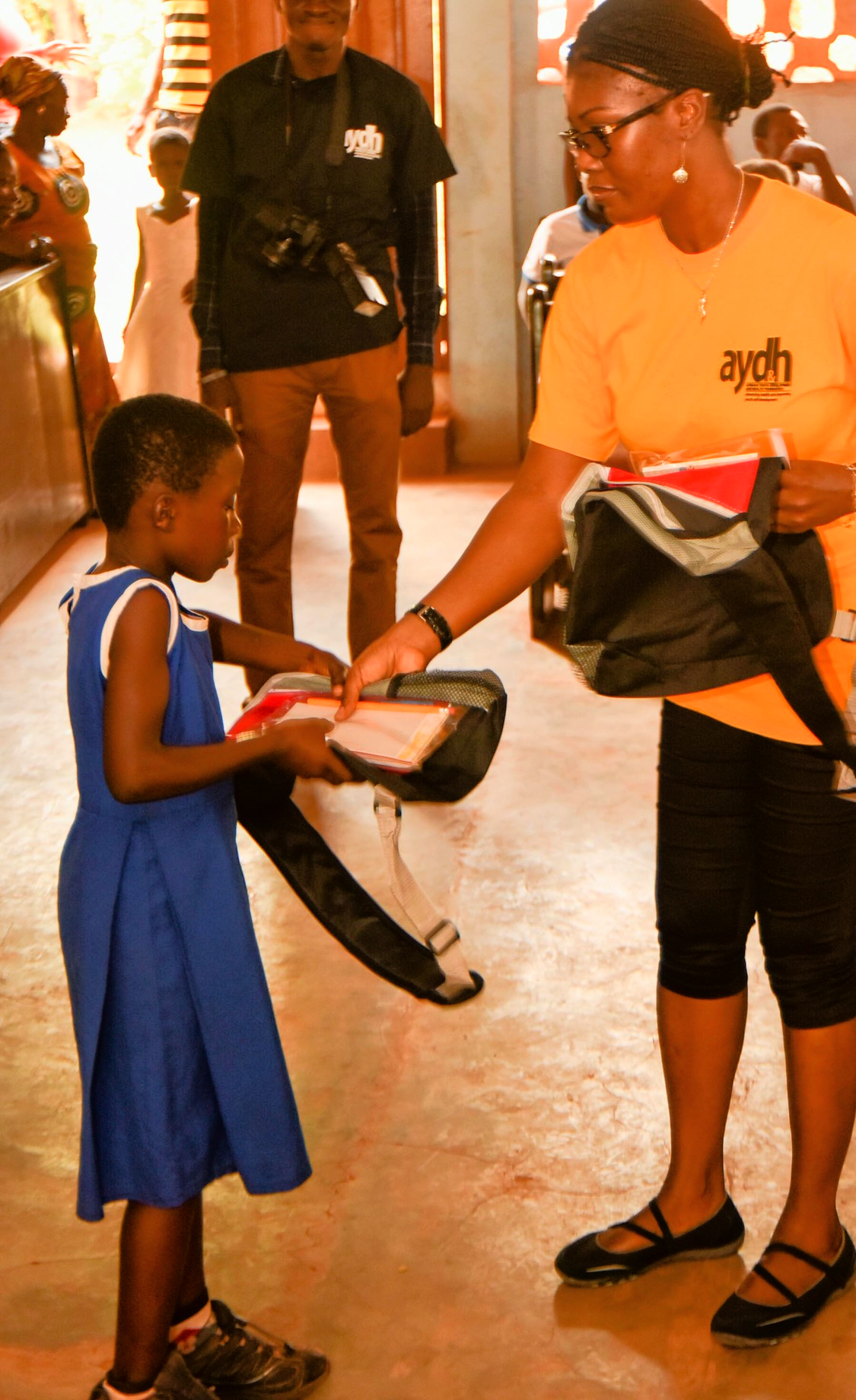Donation to the entire school in the village of Konko, Ghana