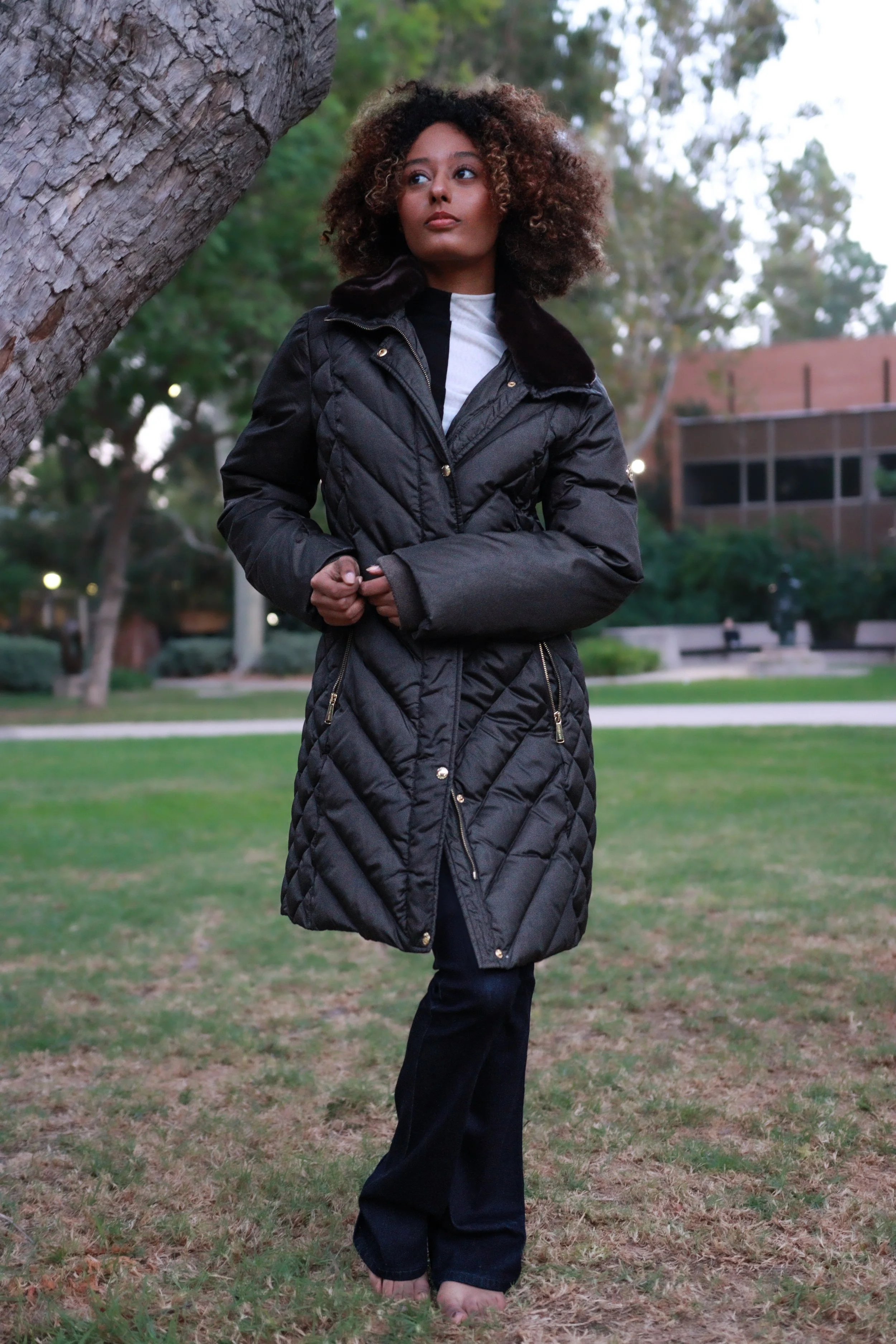 MICHAEL KORS Down Jacket Green