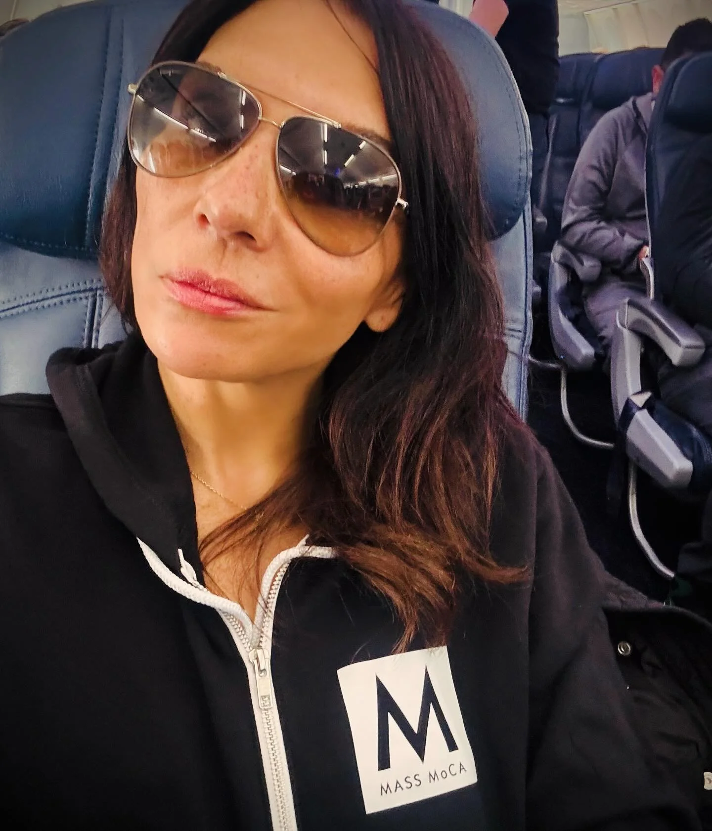 Thanks @massmoca for my new snuggly road-wear✈️