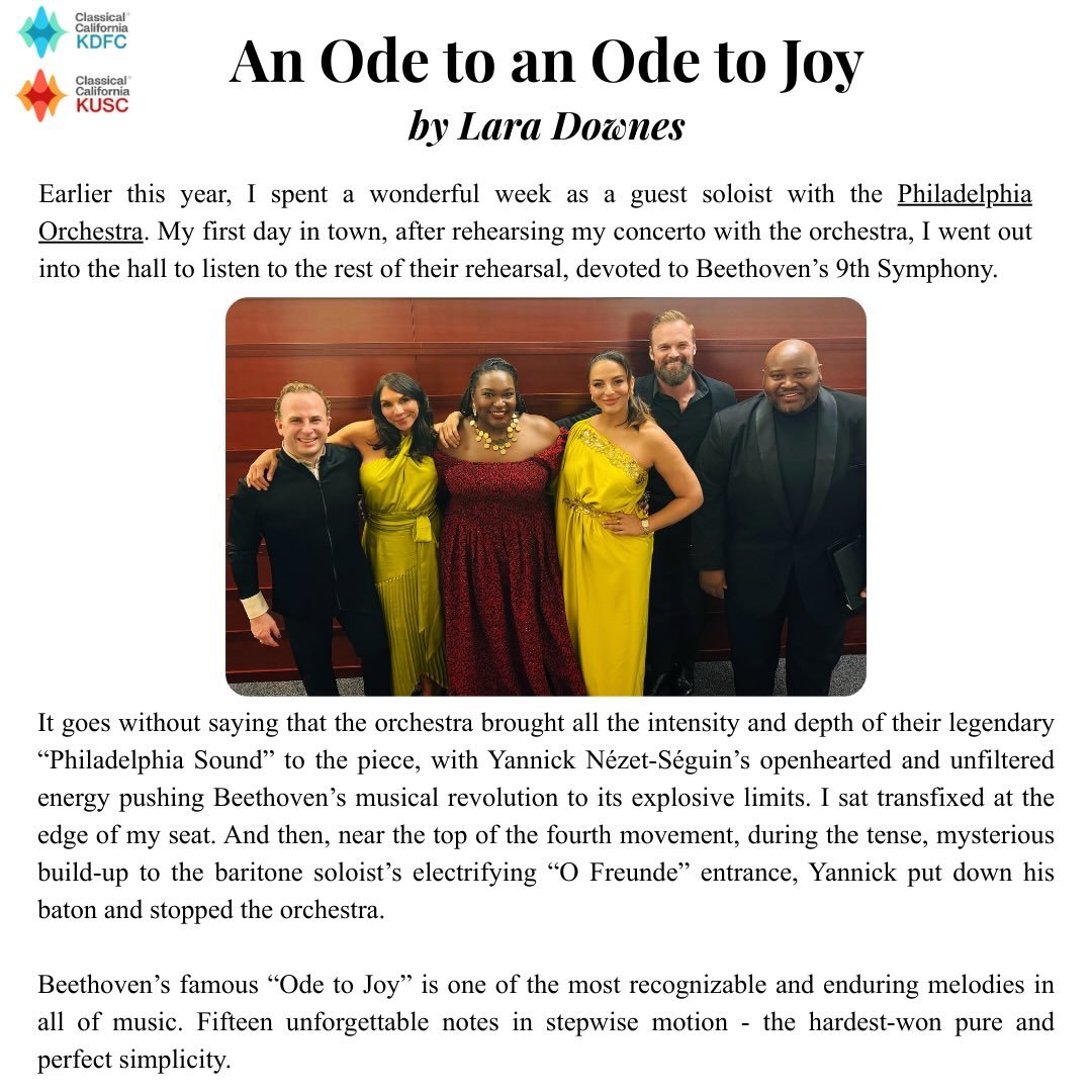 &ldquo;255 years, and Beethoven is still so present, and so needed. Perhaps it&rsquo;s worth remembering, as we prepare to celebrate the sesquicentennial anniversary of our still-young country, born when Beethoven was just a child with all his music 