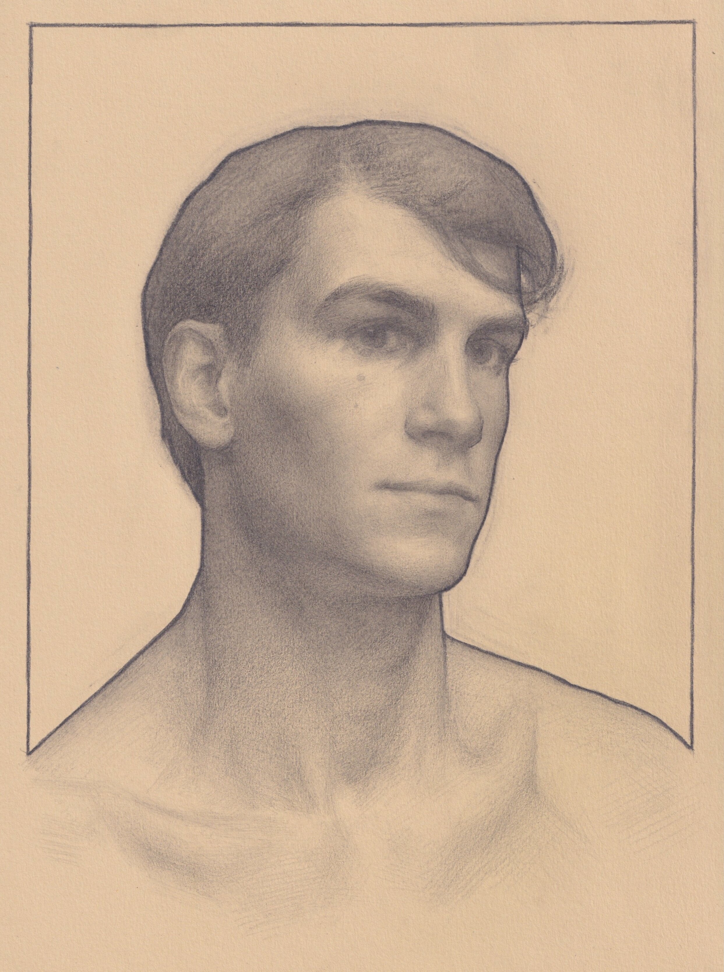  Victor,  graphite on toned paper 