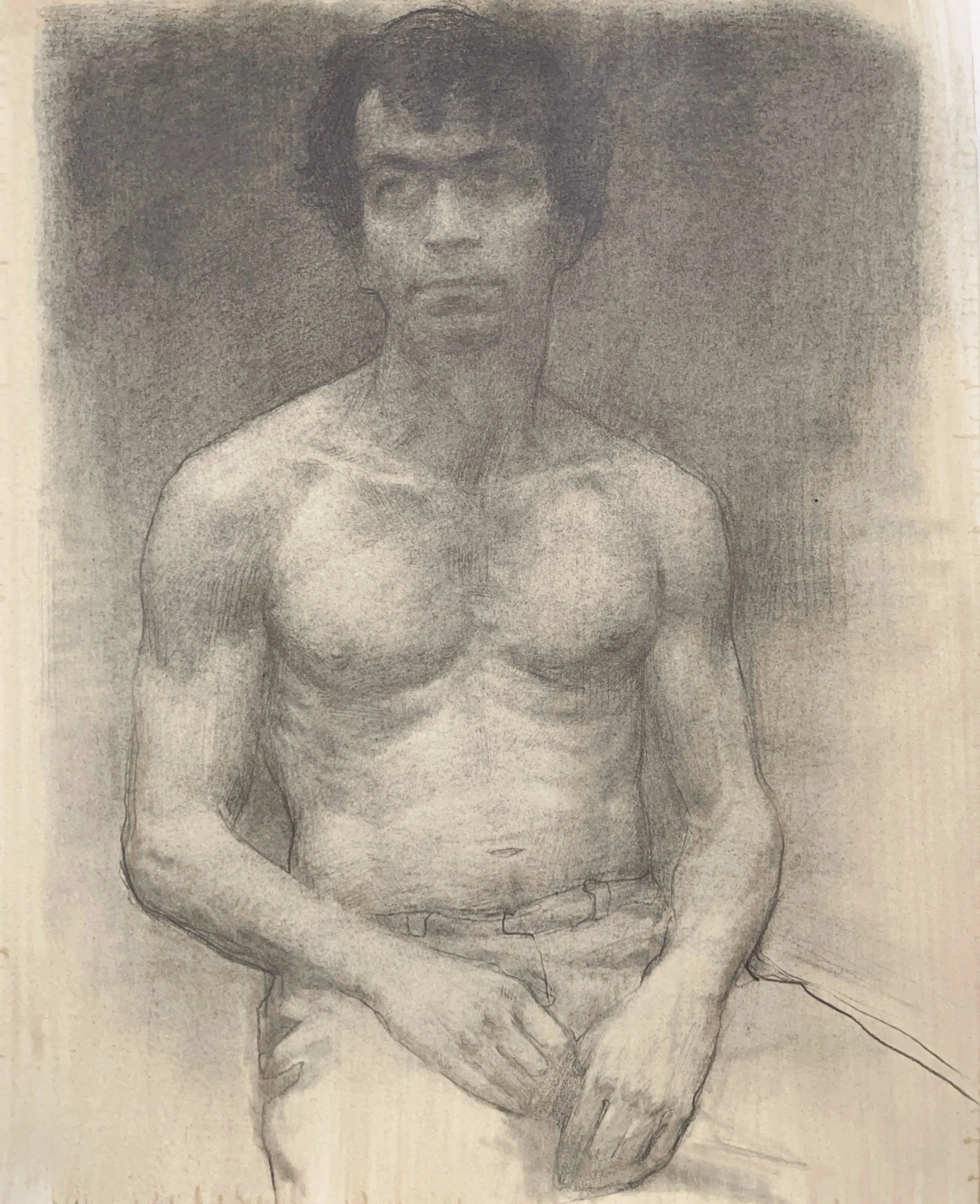   Enrico,  graphite on toned paper 